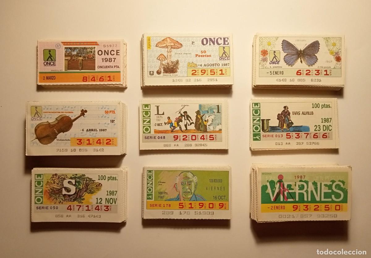 Cupones ONCE: 1987 - 869 CUPONES de la ONCE - Foto 4