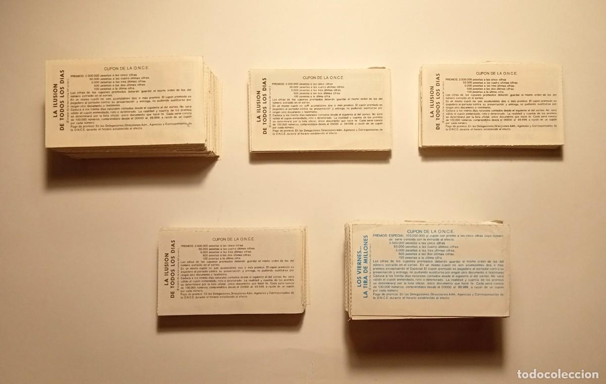 Cupones ONCE: 1989 - 769 CUPONES de la ONCE - Foto 5