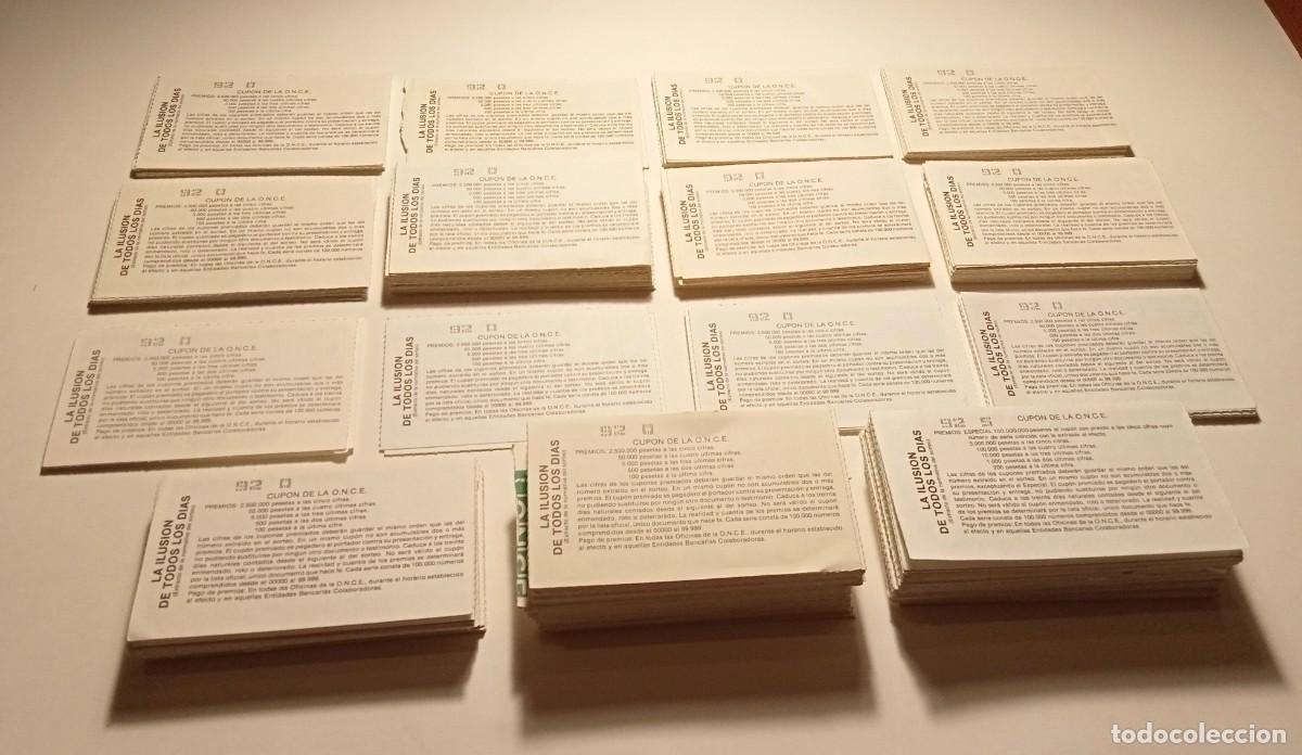 Cupones ONCE: 1992 - 662 CUPONES de la ONCE - Foto 3