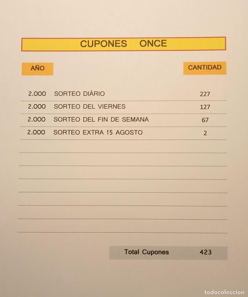 Cupones ONCE: 2000 - 423 CUPONES de la ONCE - Foto 2