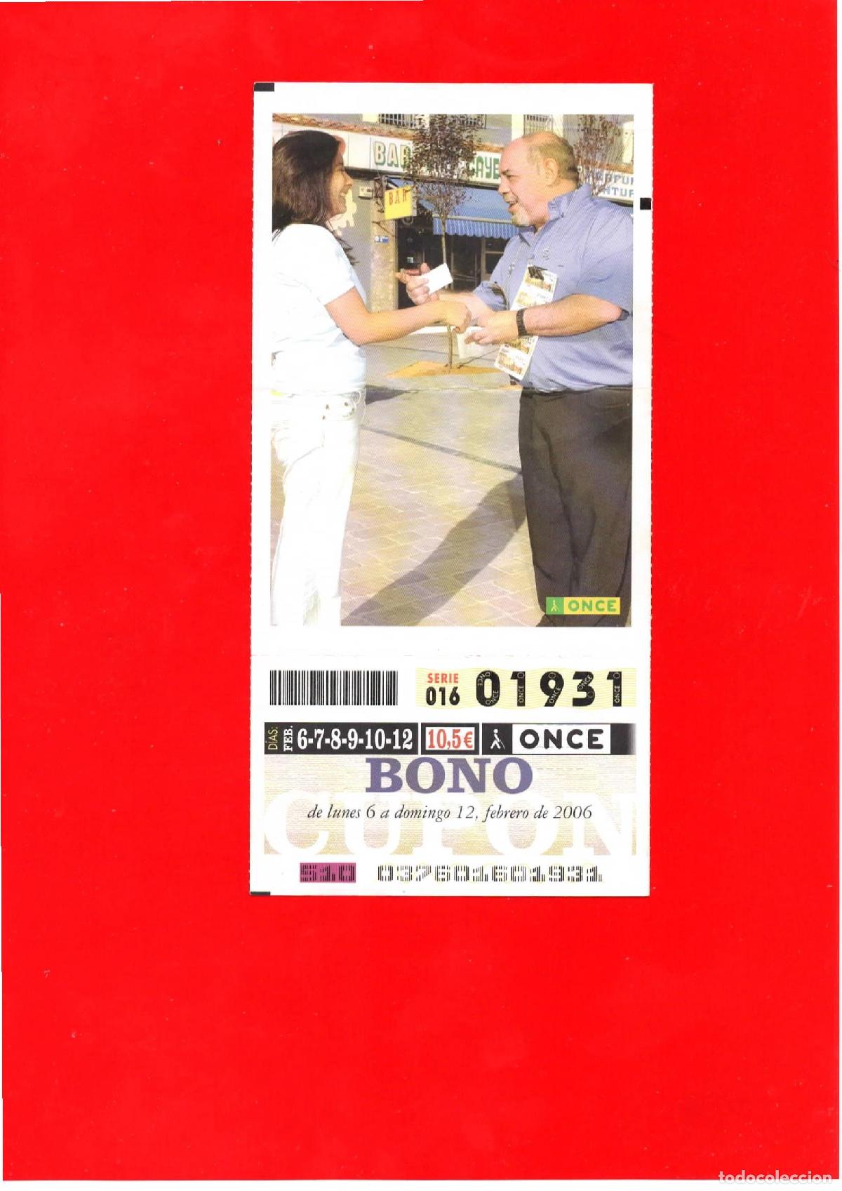 Billets ONCE: Bono Cup&oacute;n de la ONCE del a&ntilde;o 2006
