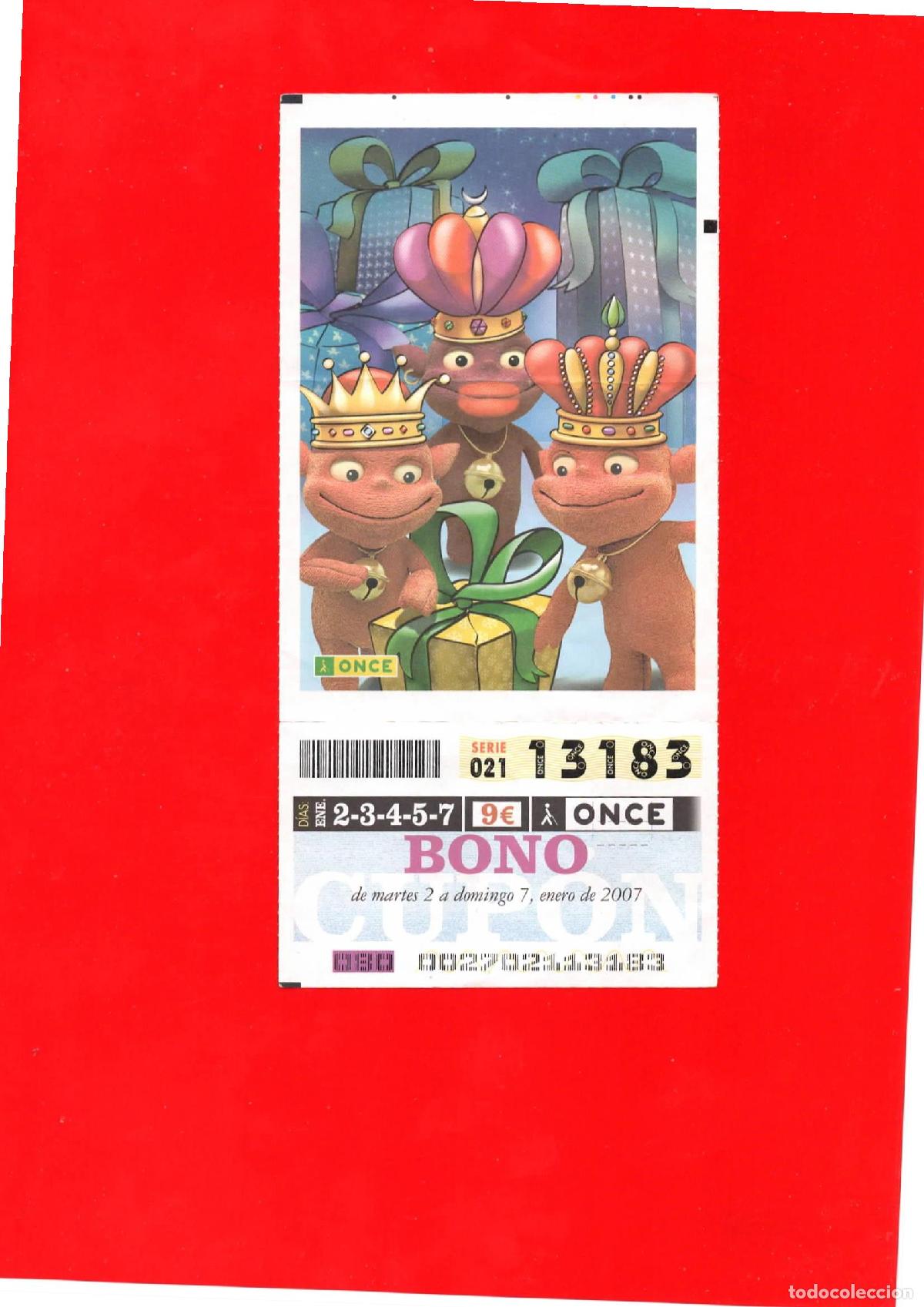 Billets ONCE: Bono Cup&oacute;n de la ONCE del a&ntilde;o 2007