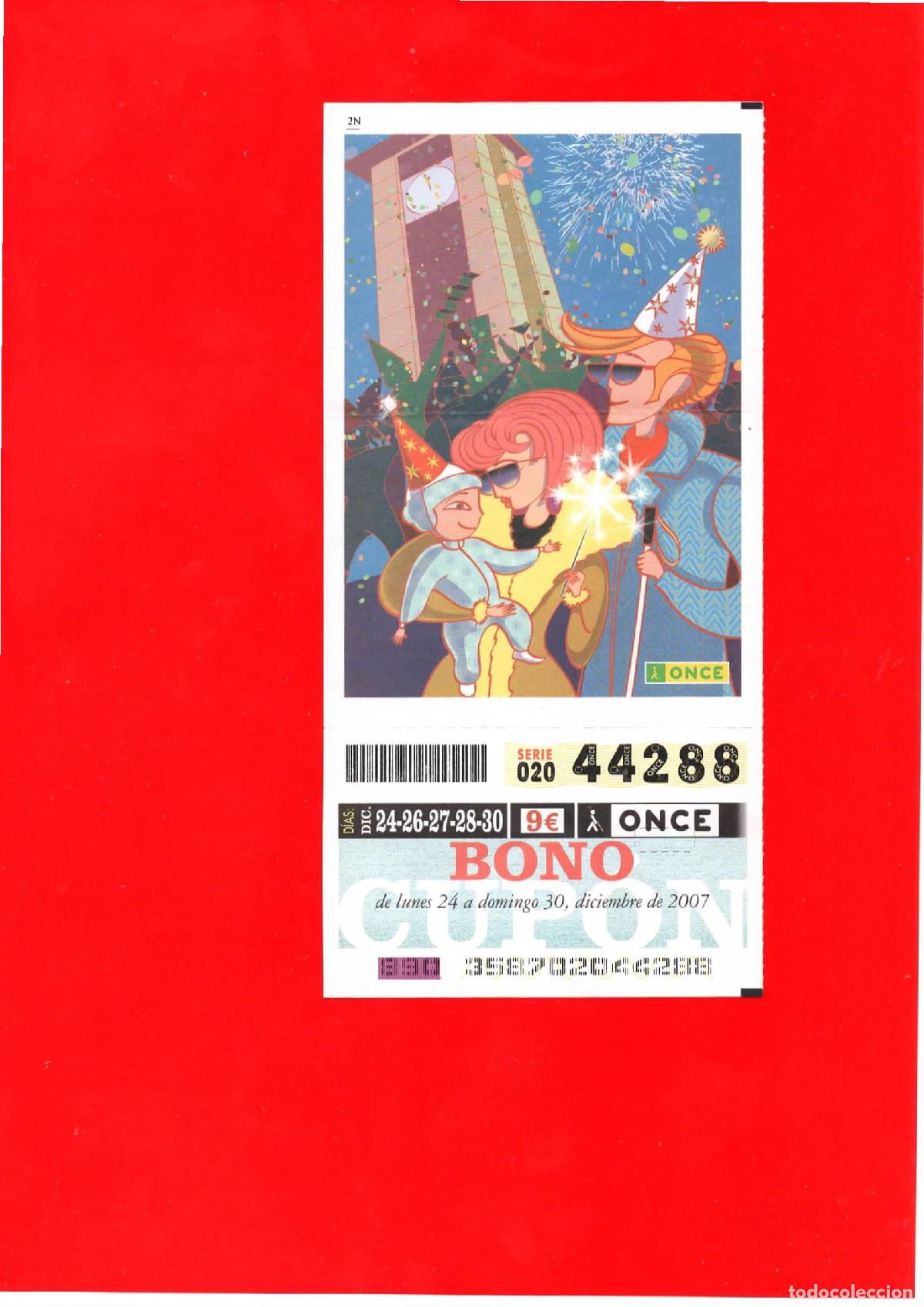 Cupones ONCE: Bono Cup&oacute;n de la ONCE del a&ntilde;o 2007 - Foto 1