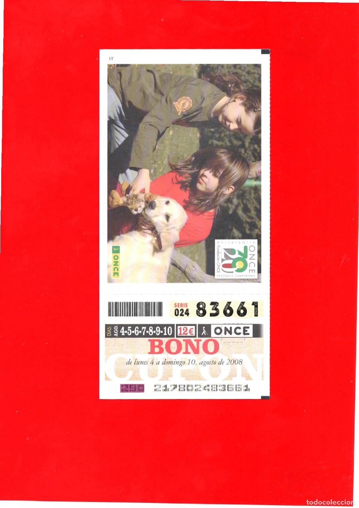 Billets ONCE: Bono Cup&oacute;n de la ONCE del a&ntilde;o 2008