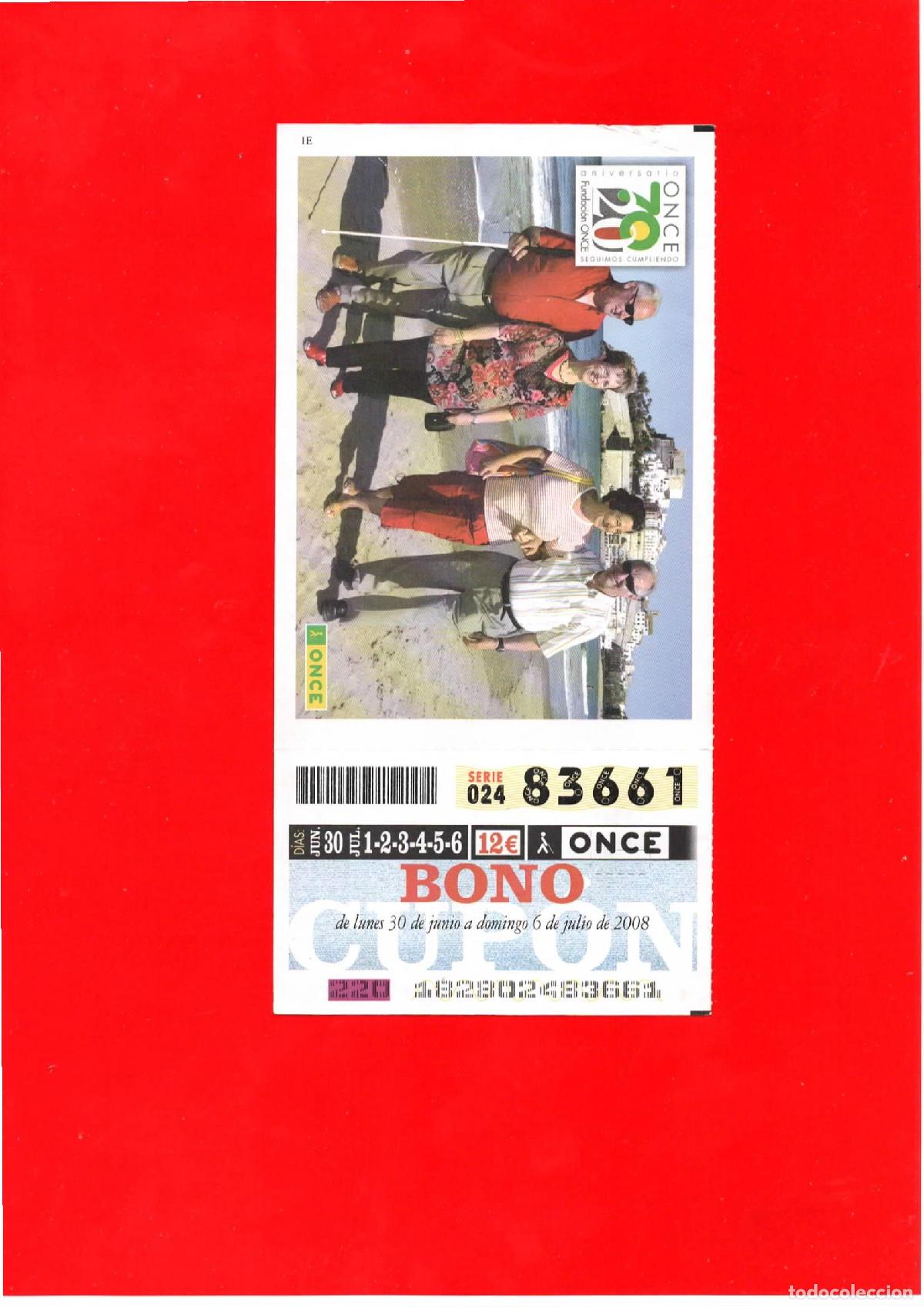 Billets ONCE: Bono Cup&oacute;n de la ONCE del a&ntilde;o 2008