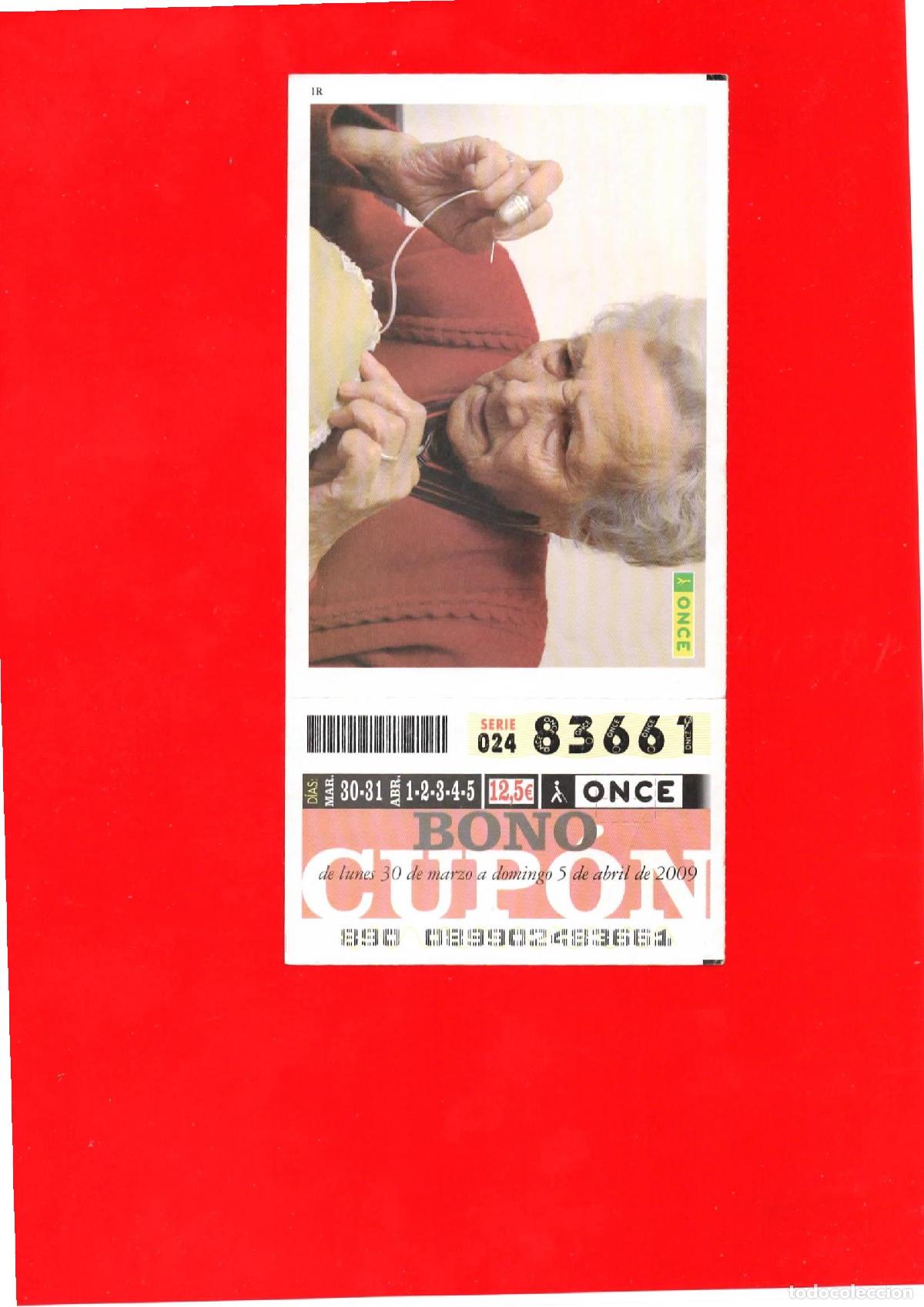 Billets ONCE: Bono Cup&oacute;n de la ONCE del a&ntilde;o 2009