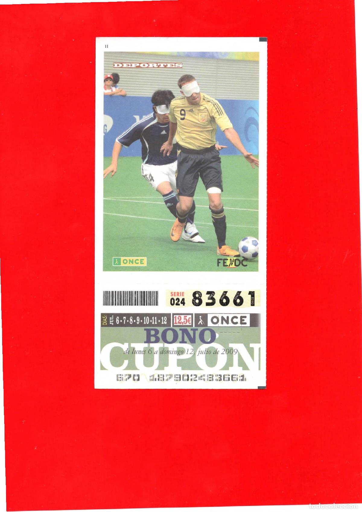 Bilhetes ONCE: Bono Cup&oacute;n de la ONCE del a&ntilde;o 2009