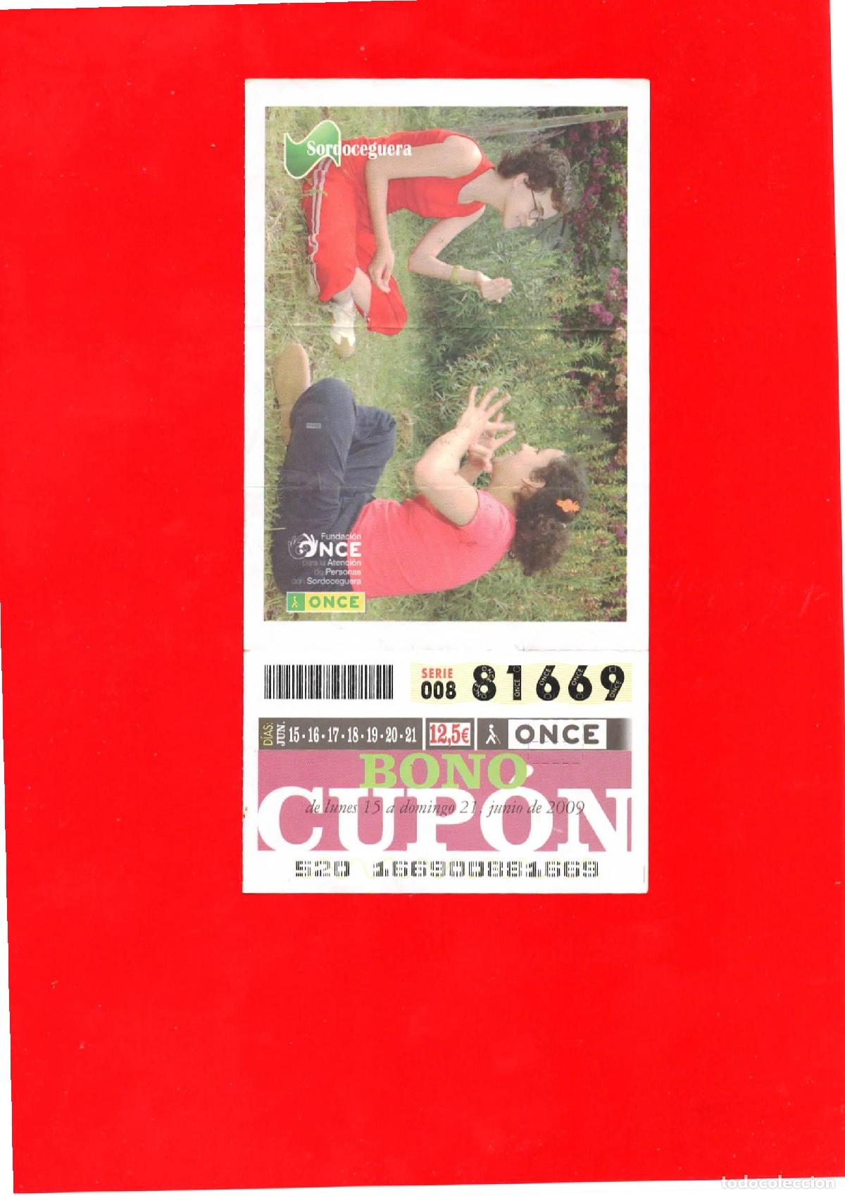 Bilhetes ONCE: Bono Cup&oacute;n de la ONCE del a&ntilde;o 2009