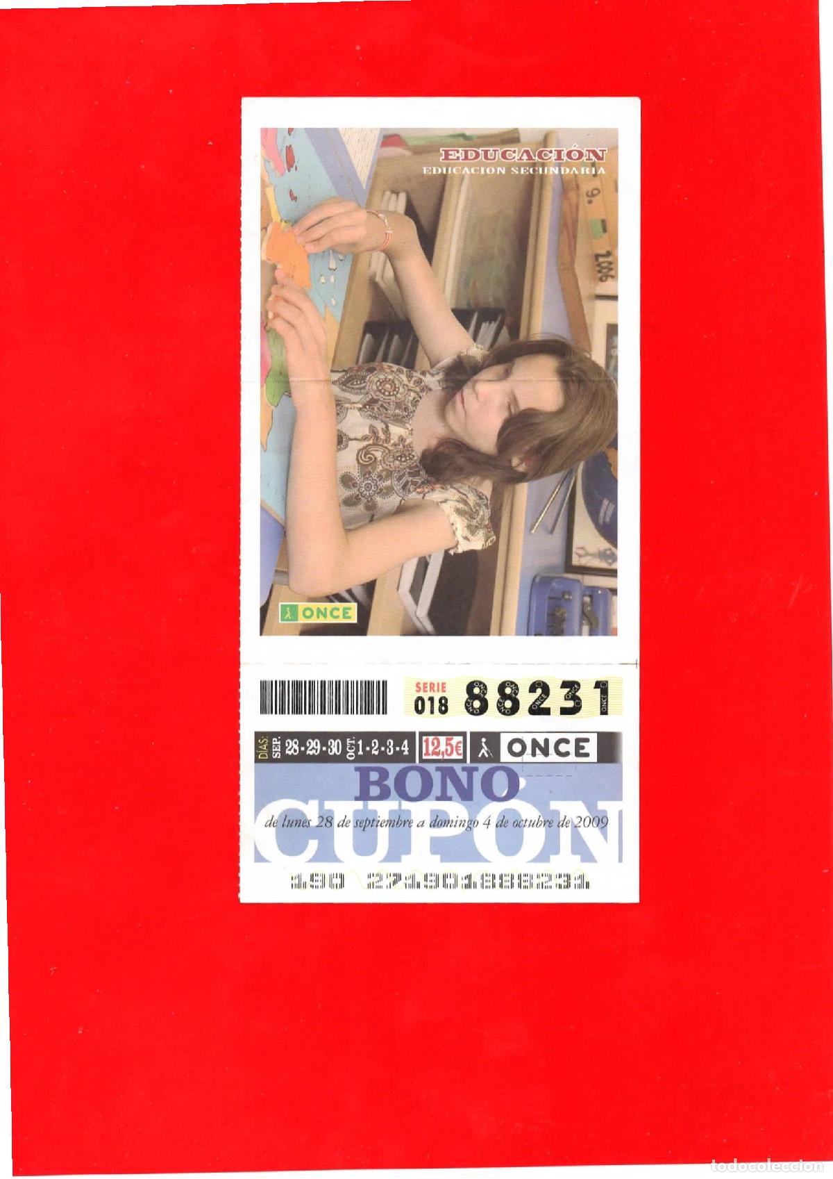 Billets ONCE: Bono Cup&oacute;n de la ONCE del a&ntilde;o 2009