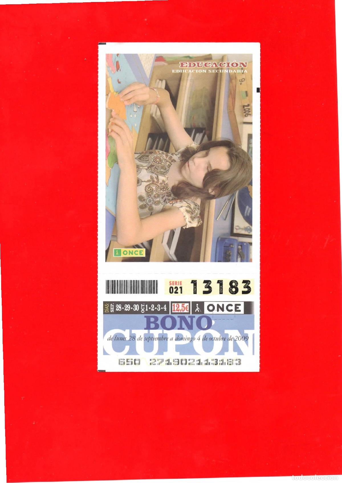 Cupones ONCE: Bono Cup&oacute;n de la ONCE del a&ntilde;o 2009 - Foto 1