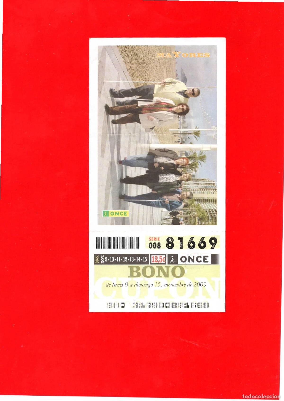 Billets ONCE: Bono Cup&oacute;n de la ONCE del a&ntilde;o 2009