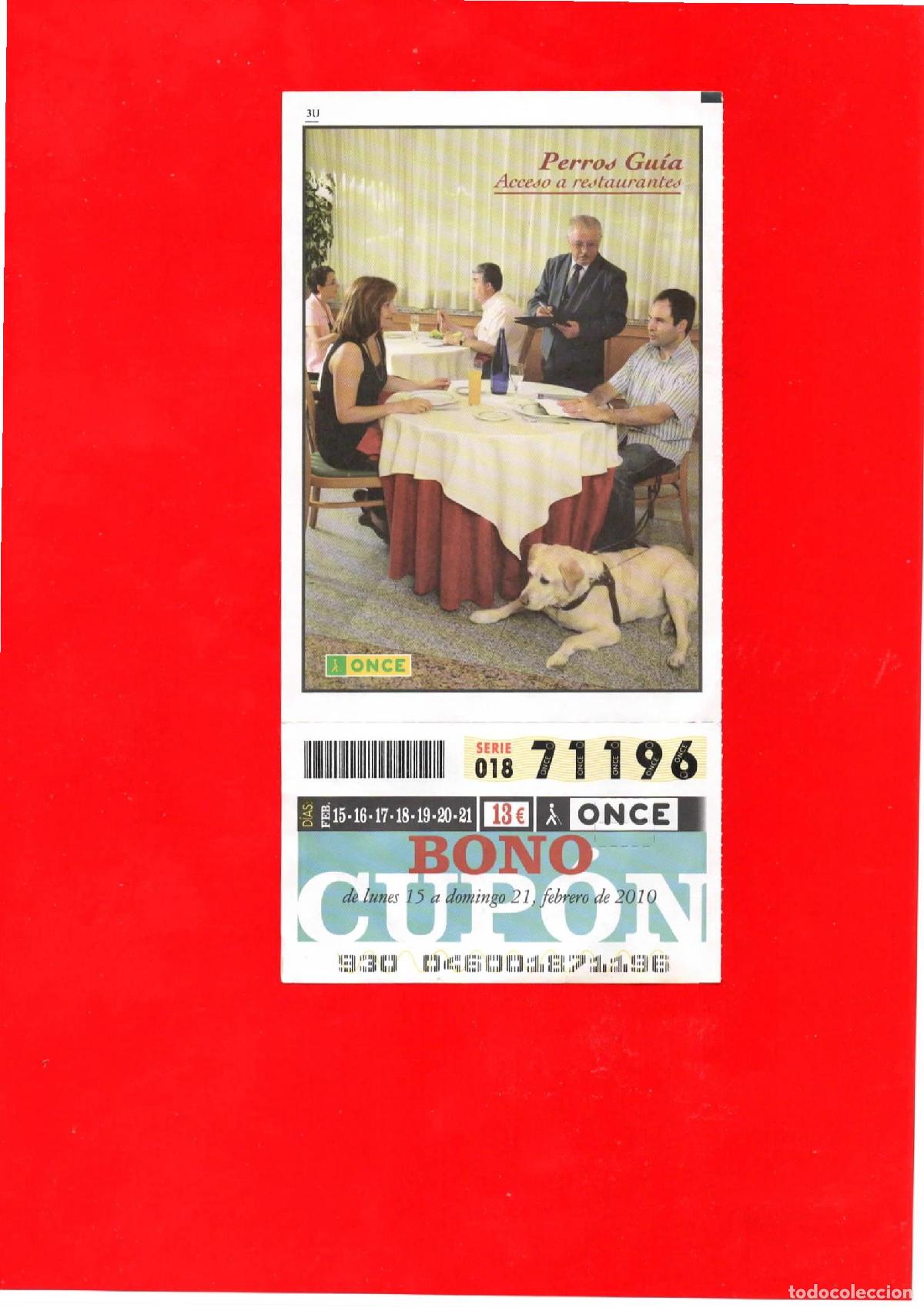 Cupones ONCE: Bono Cup&oacute;n de la ONCE del a&ntilde;o 2010 - Foto 1