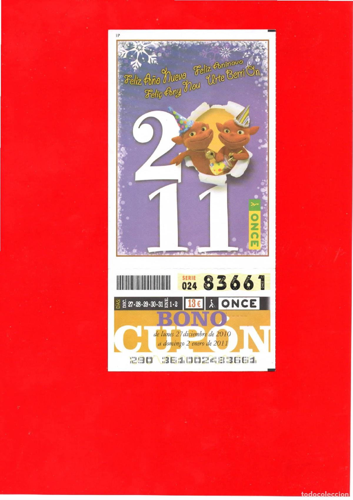 Cupones ONCE: Bono Cup&oacute;n de la ONCE del a&ntilde;o 2010-11 - Foto 1