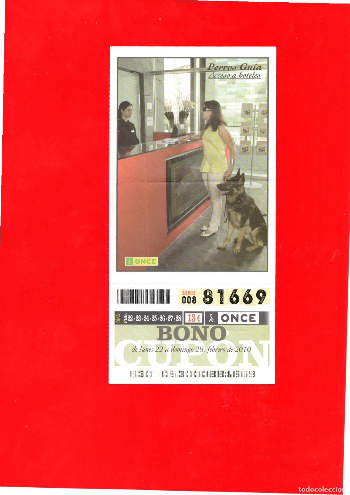 Billets ONCE: Bono Cup&oacute;n de la ONCE del a&ntilde;o 2010