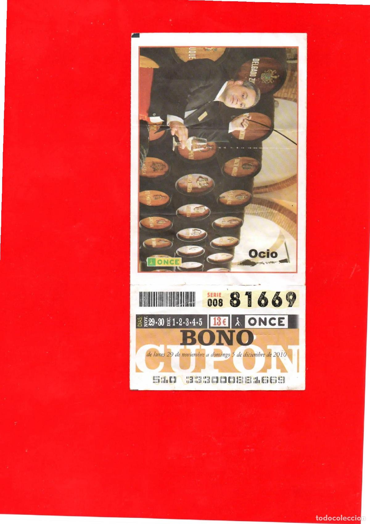 Cupones ONCE: Bono Cup&oacute;n de la ONCE del a&ntilde;o 2010 - Foto 1