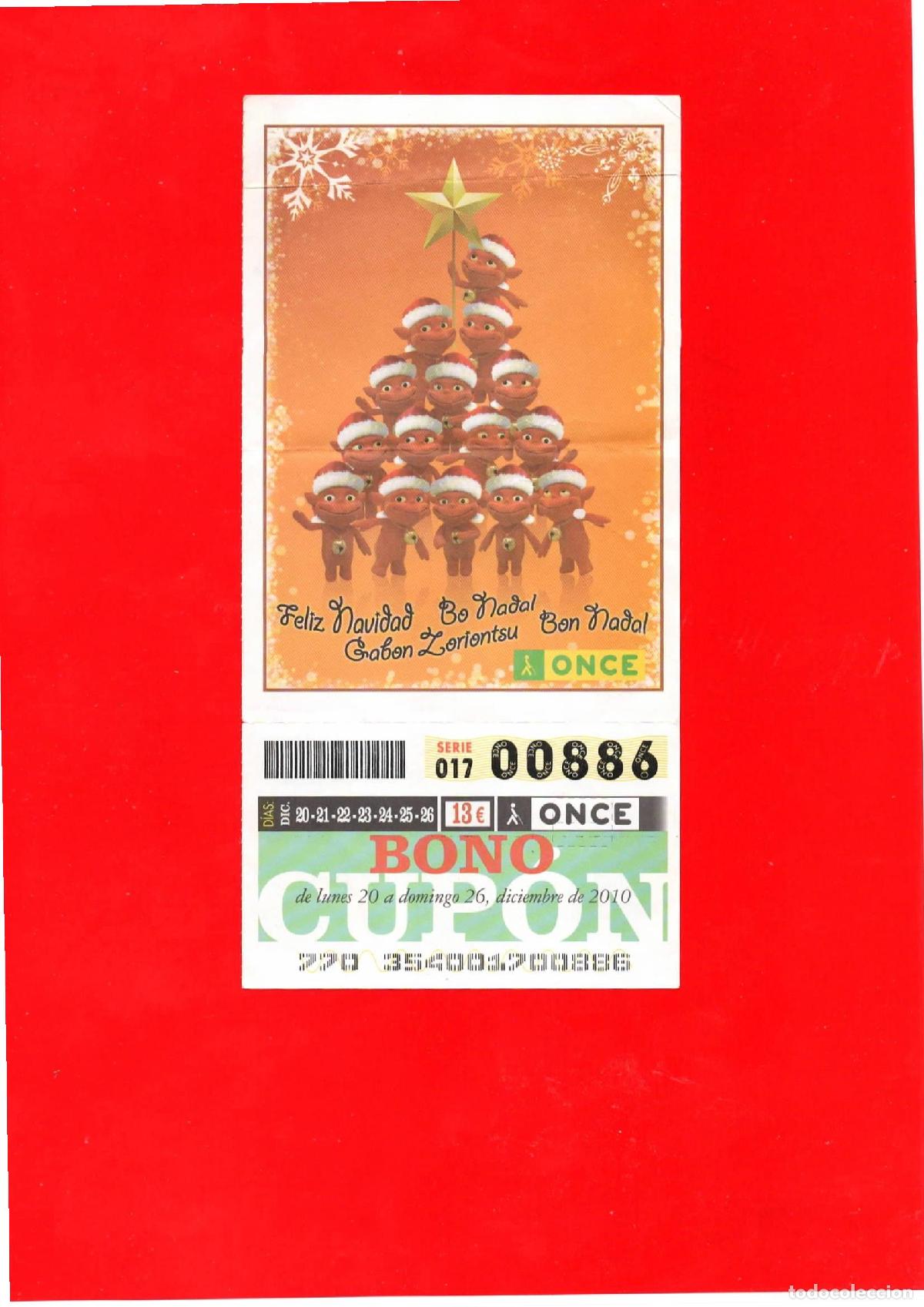 Cupones ONCE: Bono Cup&oacute;n de la ONCE del a&ntilde;o 2010 - Foto 1