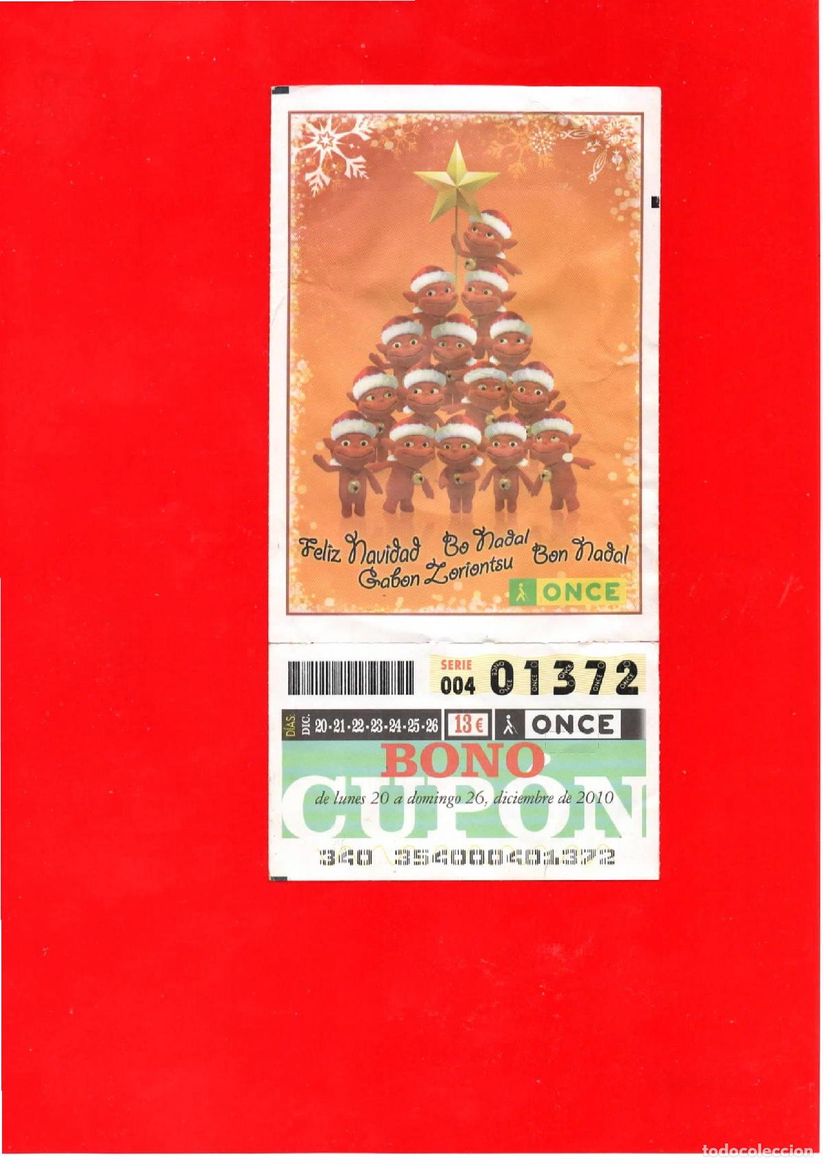 Cupones ONCE: Bono Cup&oacute;n de la ONCE del a&ntilde;o 2010 - Foto 1
