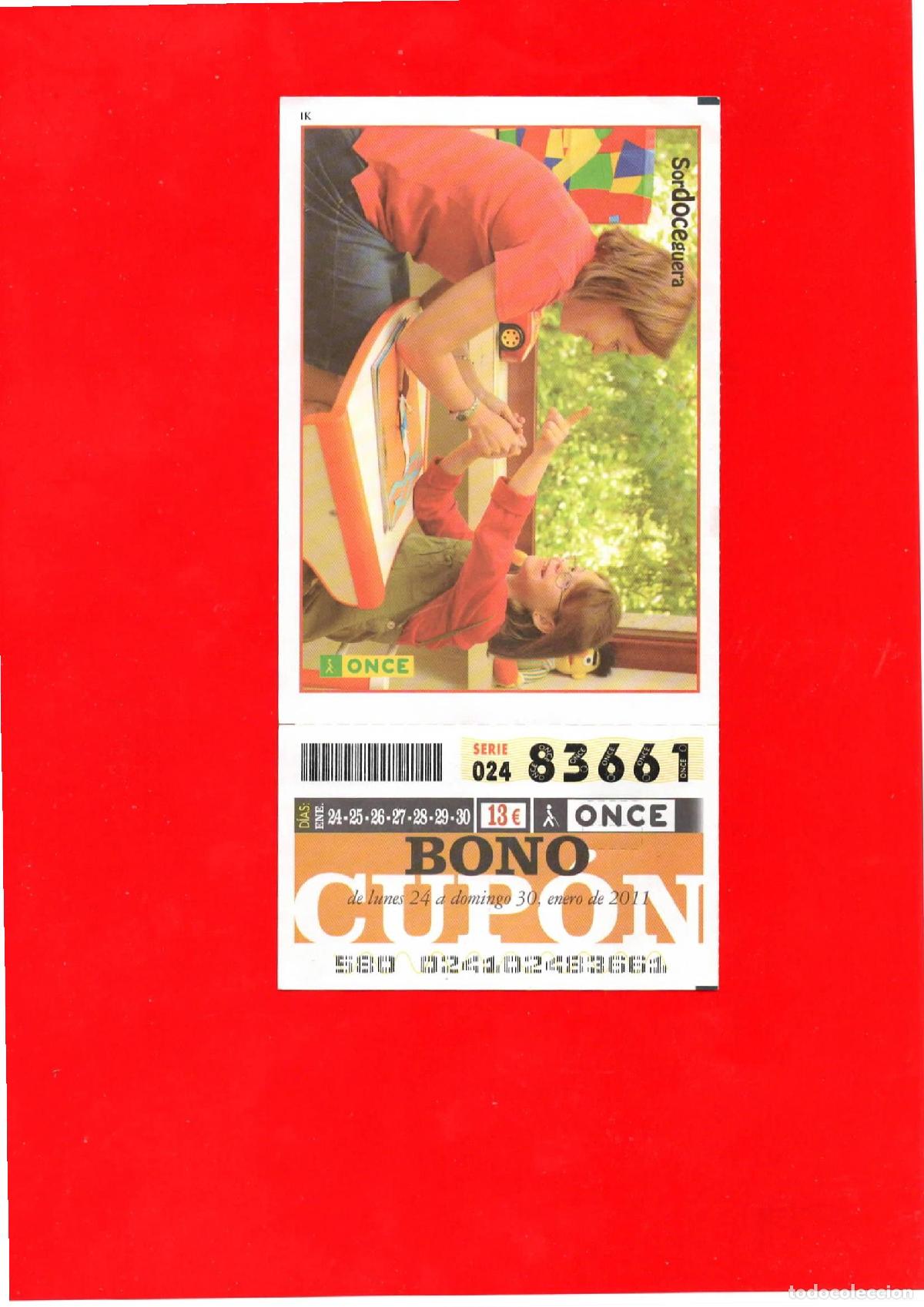 Cupones ONCE: Bono Cup&oacute;n de la ONCE del a&ntilde;o 2011 - Foto 1