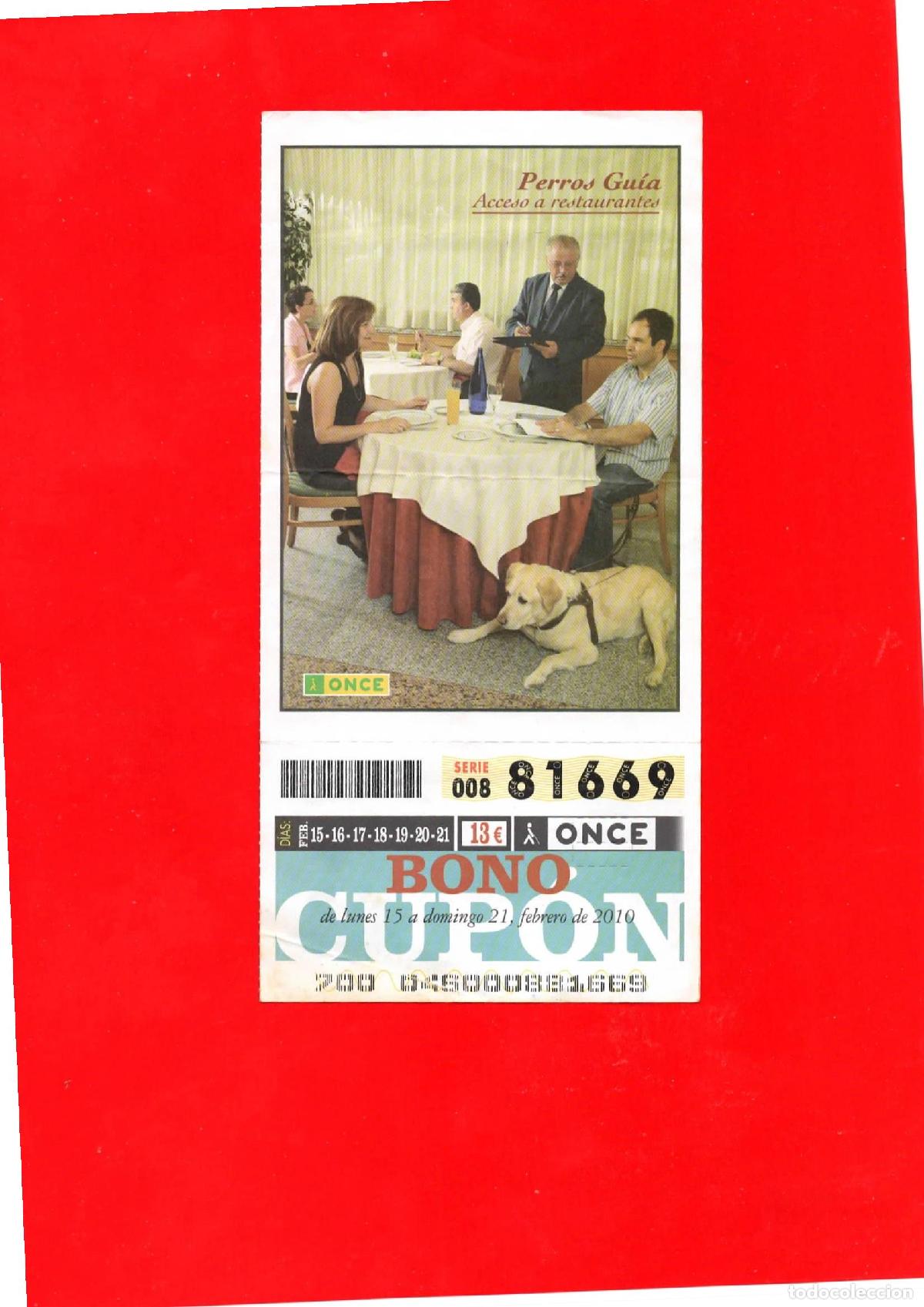 Cupones ONCE: Bono Cup&oacute;n de la ONCE del a&ntilde;o 2010 - Foto 1