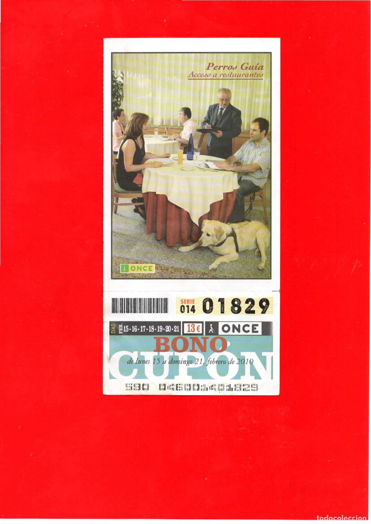 Cupones ONCE: Bono Cup&oacute;n de la ONCE del a&ntilde;o 2010 - Foto 1
