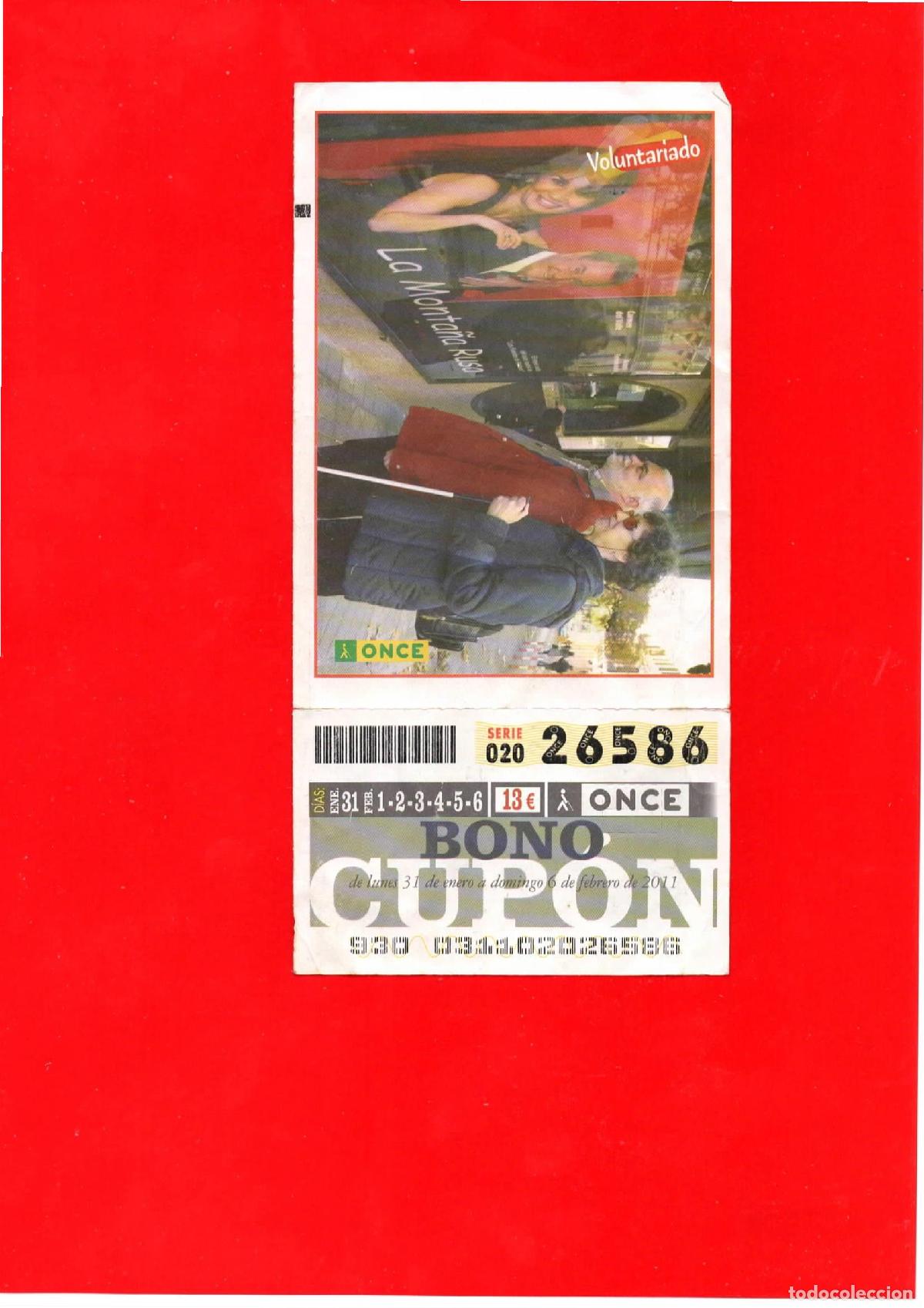 Billets ONCE: Bono Cup&oacute;n de la ONCE del a&ntilde;o 2011