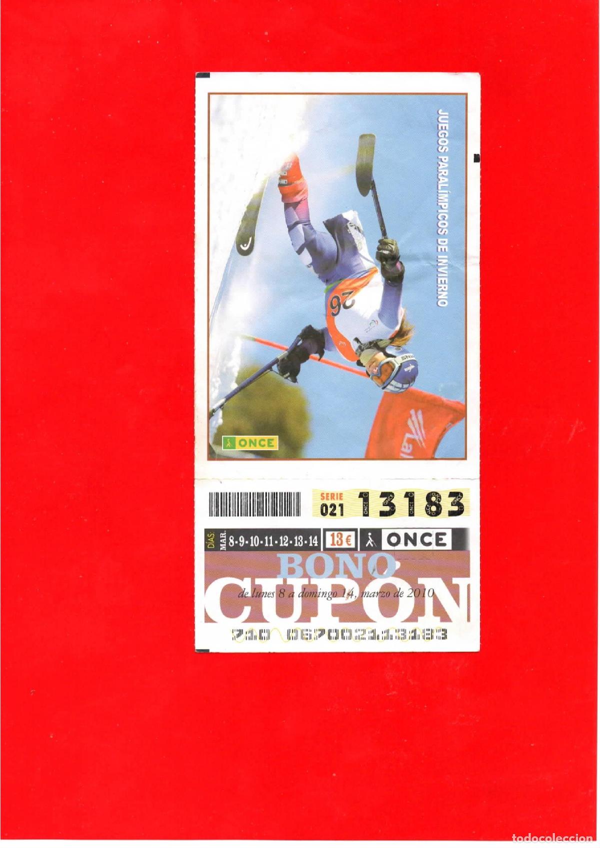 Cupones ONCE: Bono Cup&oacute;n de la ONCE del a&ntilde;o 2010 - Foto 1