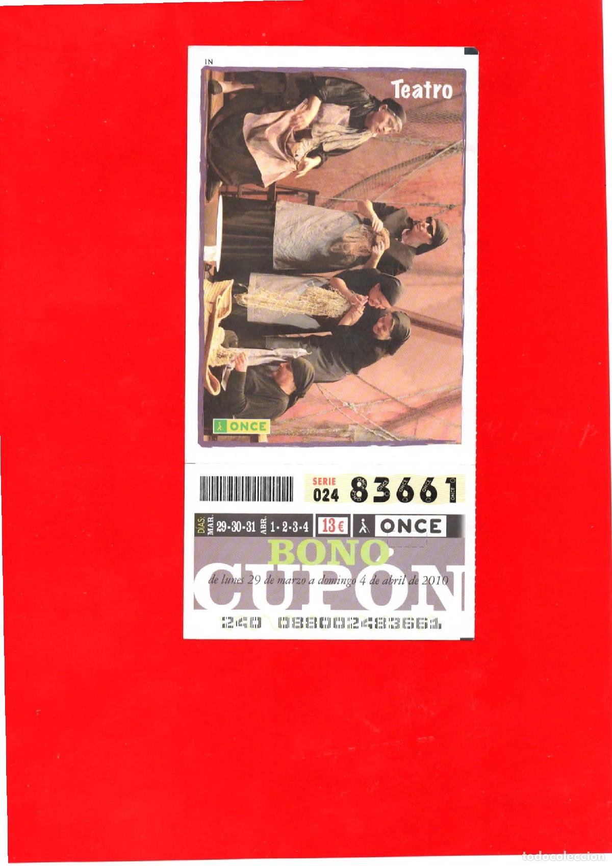 Cupones ONCE: Bono Cup&oacute;n de la ONCE del a&ntilde;o 2010 - Foto 1