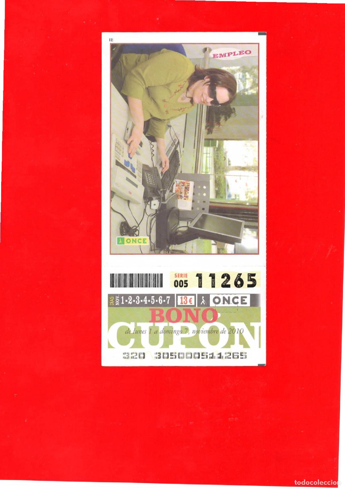 Cupones ONCE: Bono Cup&oacute;n de la ONCE del a&ntilde;o 2010 - Foto 1