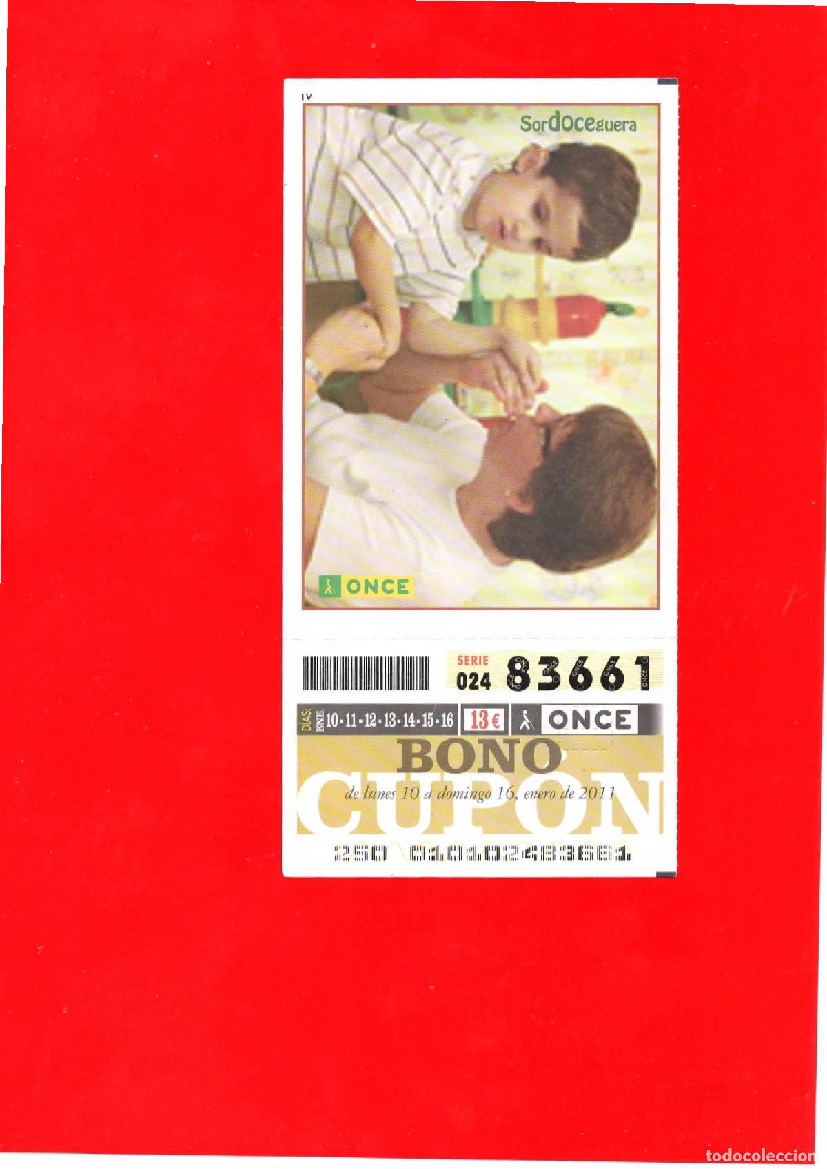Cupones ONCE: Bono Cup&oacute;n de la ONCE del a&ntilde;o 2011 - Foto 1