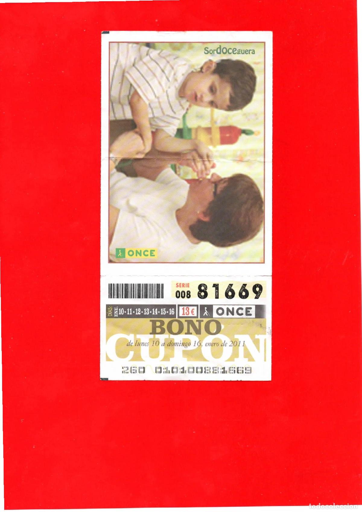 Cupones ONCE: Bono Cup&oacute;n de la ONCE del a&ntilde;o 2011 - Foto 1
