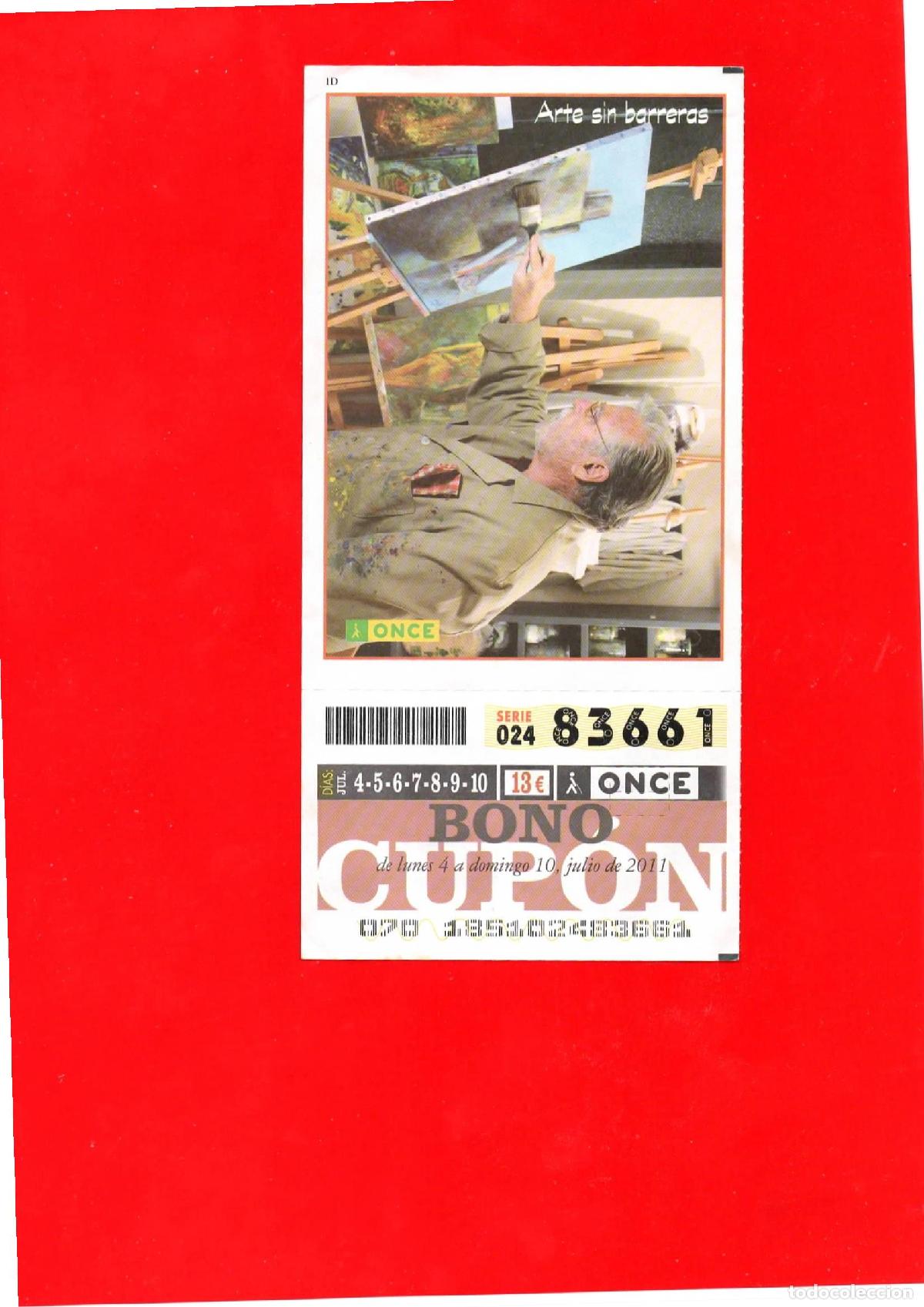 Cupones ONCE: Bono Cup&oacute;n de la ONCE del a&ntilde;o 2011 - Foto 1