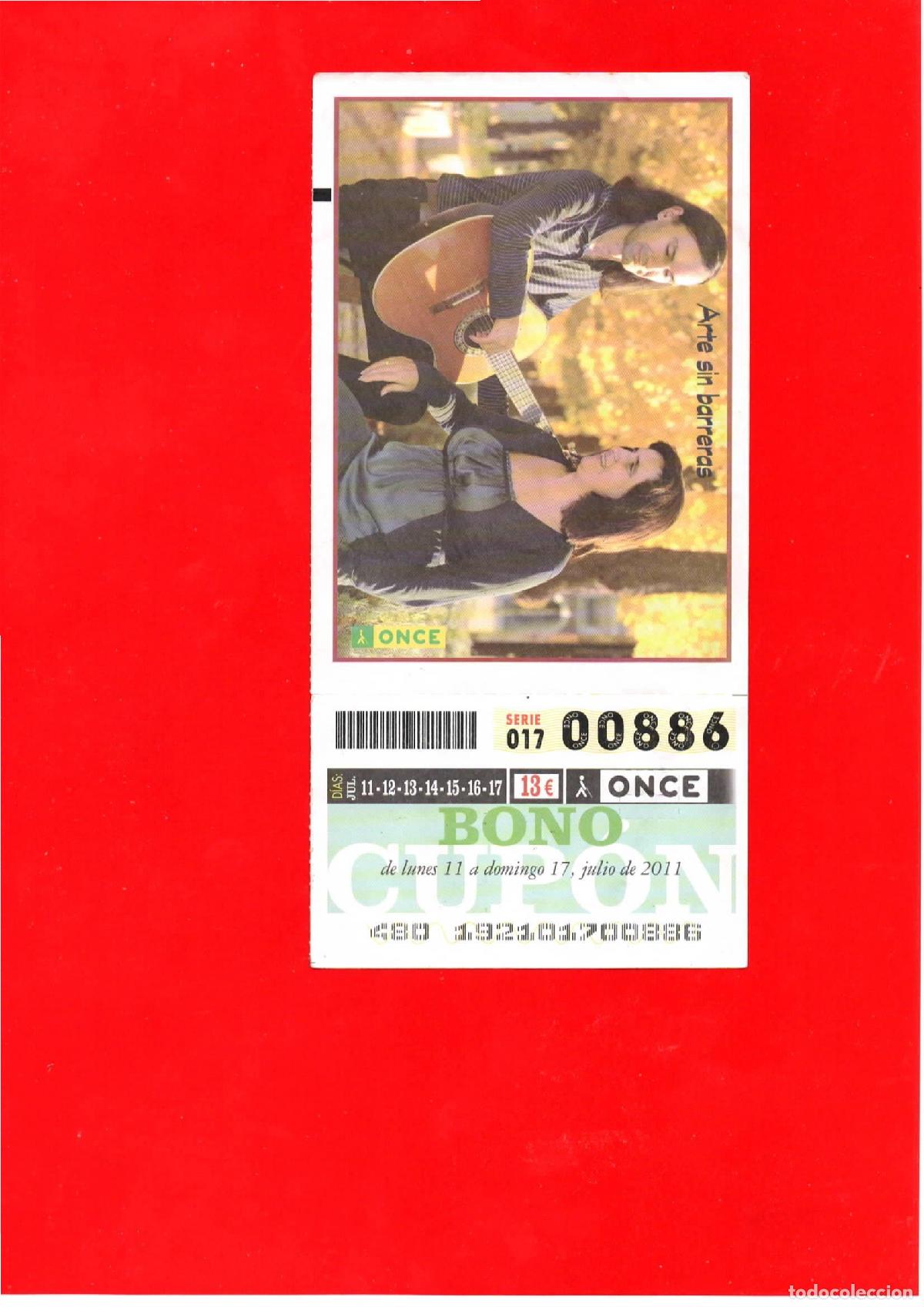 Cupones ONCE: Bono Cup&oacute;n de la ONCE del a&ntilde;o 2011 - Foto 1