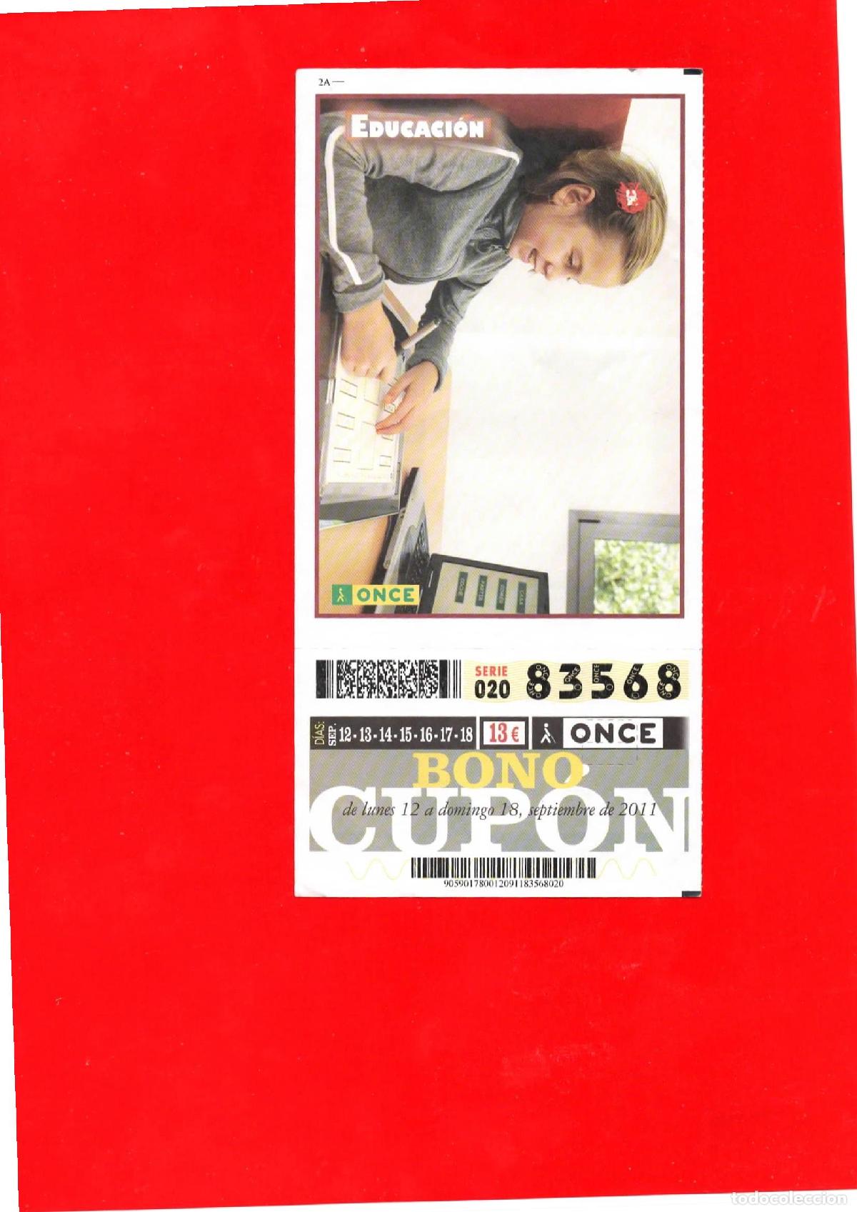 Cupones ONCE: Bono Cup&oacute;n de la ONCE del a&ntilde;o 2011 - Foto 1