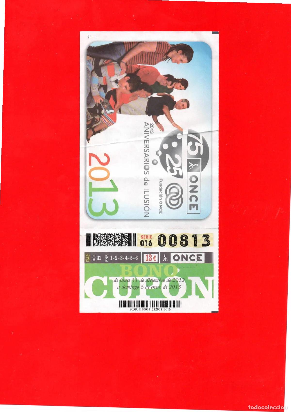 Cupones ONCE: Bono Cup&oacute;n de la ONCE del a&ntilde;o 2012-13 - Foto 1