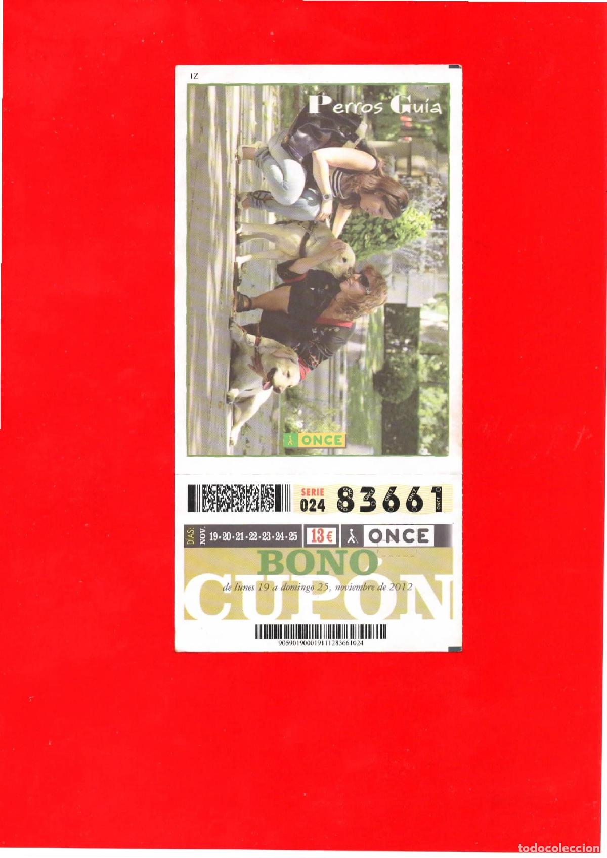 Cupones ONCE: Bono Cup&oacute;n de la ONCE del a&ntilde;o 2012 - Foto 1