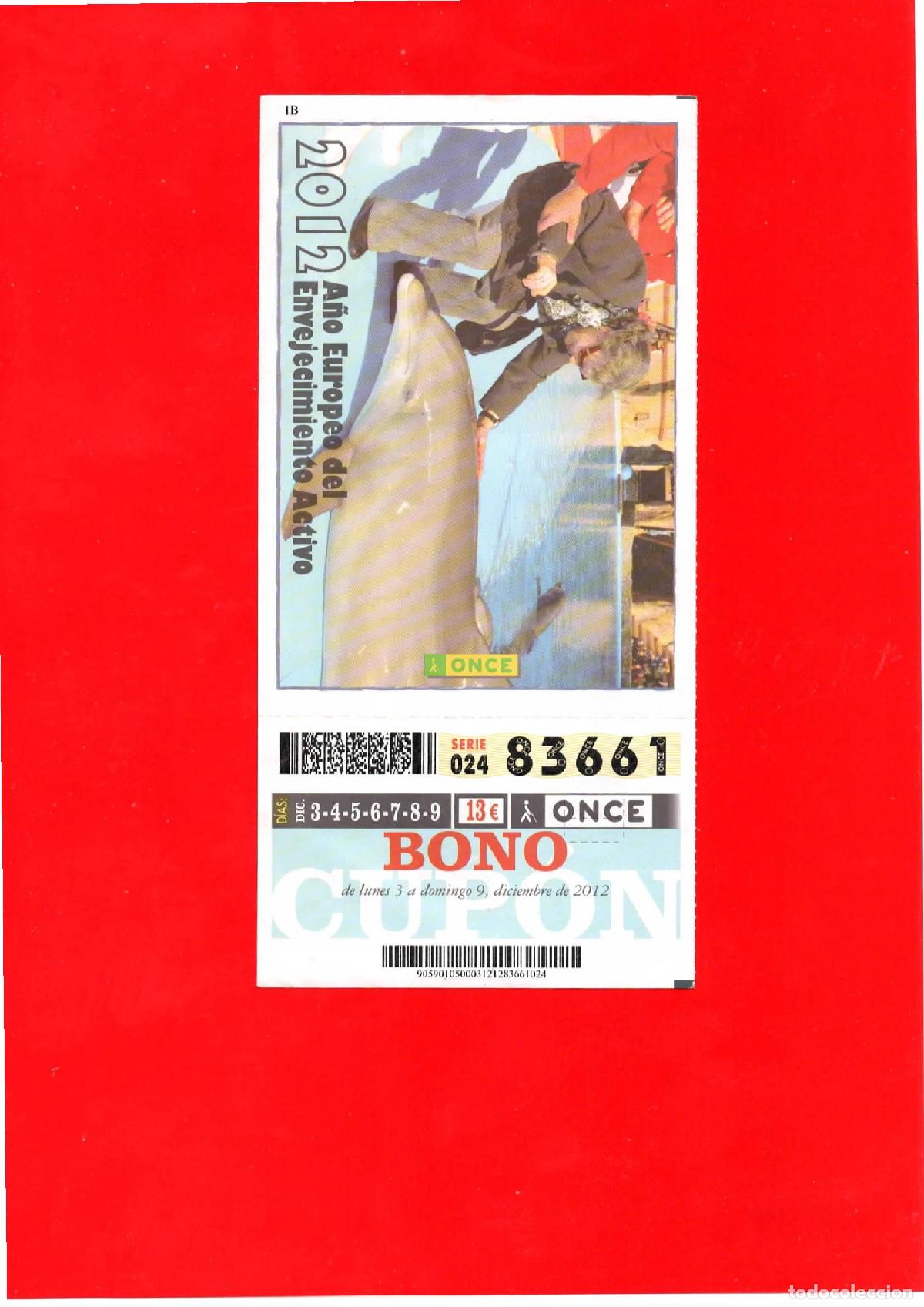 Cupones ONCE: Bono Cup&oacute;n de la ONCE del a&ntilde;o 2012 - Foto 1