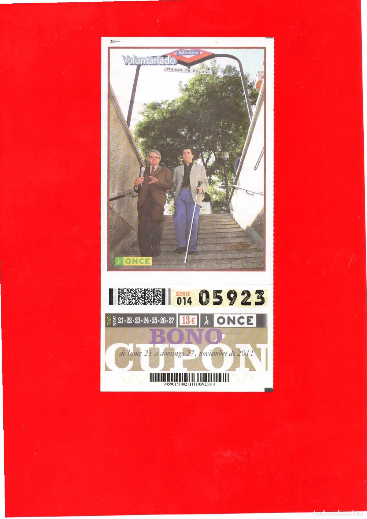 Cupones ONCE: Bono Cup&oacute;n de la ONCE del a&ntilde;o 2011 - Foto 1
