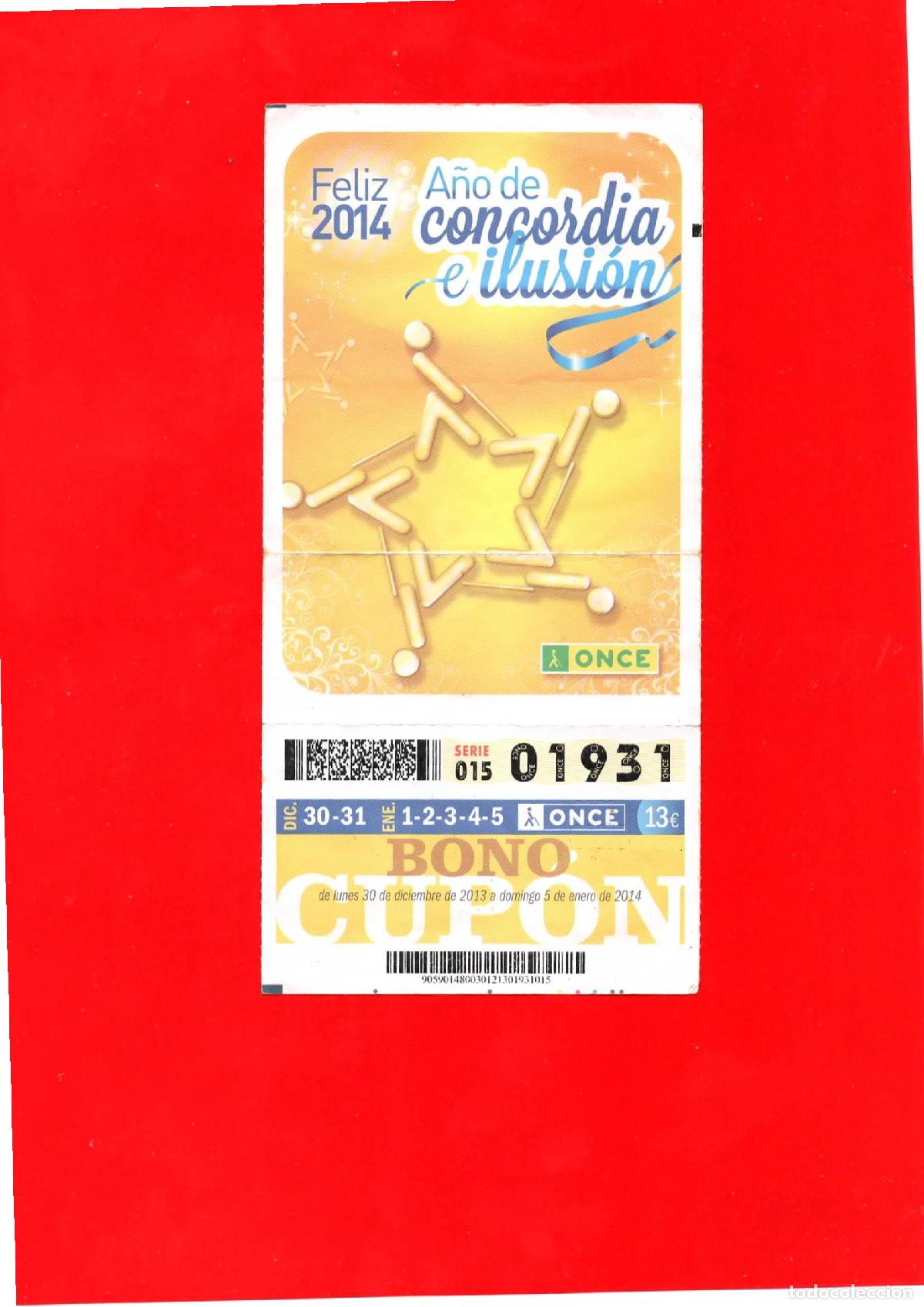 Cupones ONCE: Bono Cup&oacute;n de la ONCE del a&ntilde;o 2013-14 - Foto 1