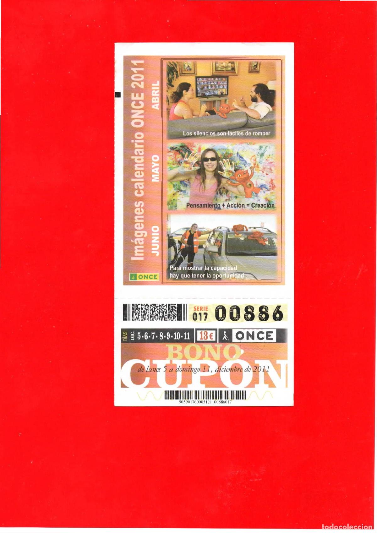 Cupones ONCE: Bono Cup&oacute;n de la ONCE del a&ntilde;o 2011 - Foto 1
