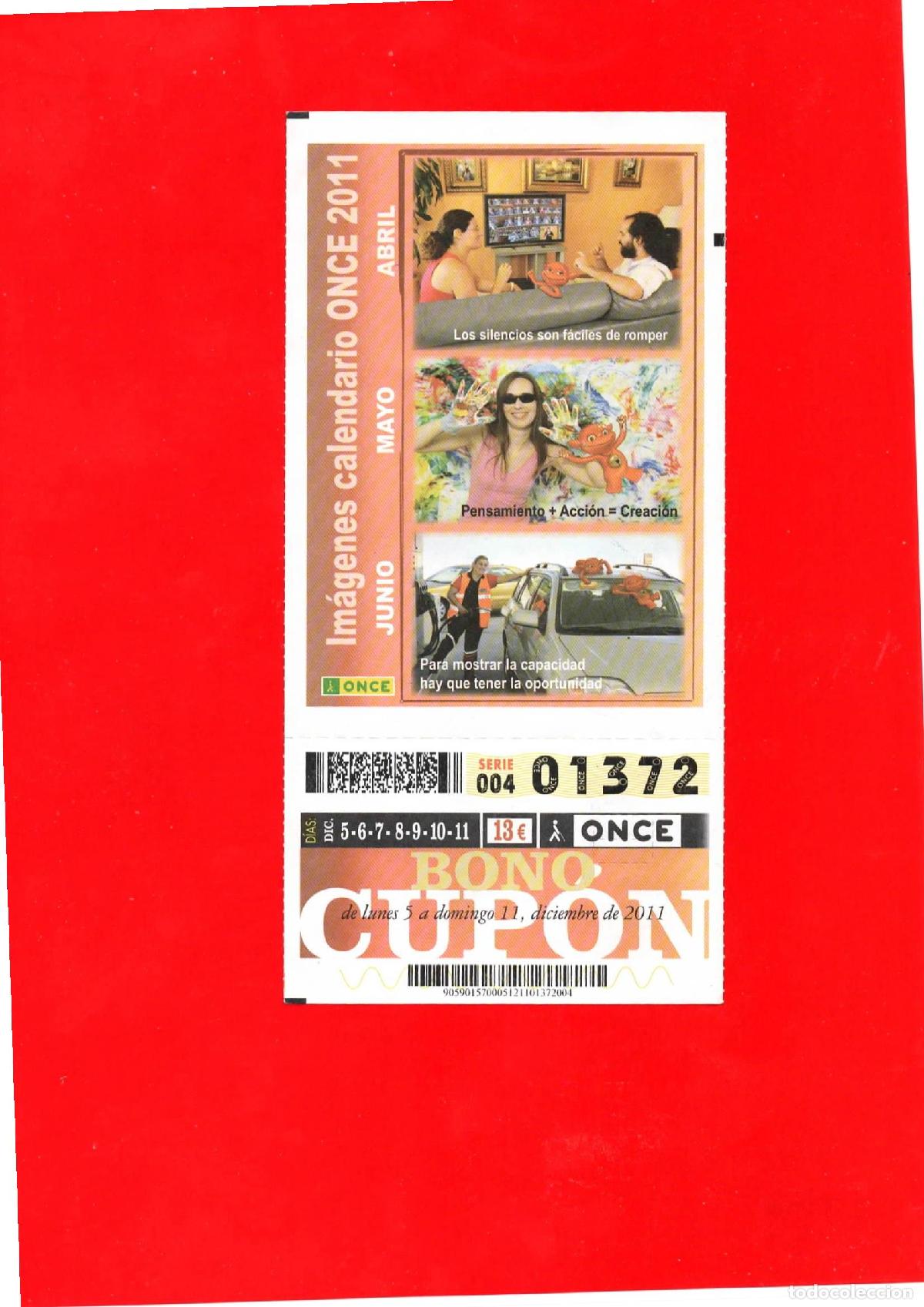 Cupones ONCE: Bono Cup&oacute;n de la ONCE del a&ntilde;o 2011 - Foto 1