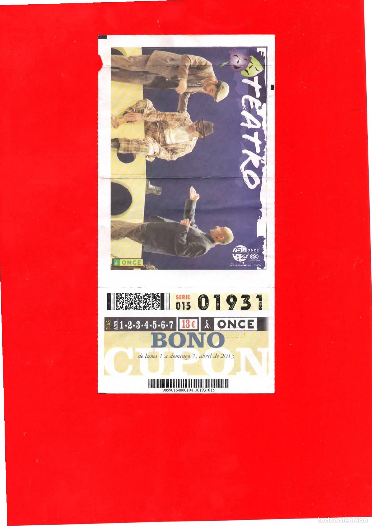 Cupones ONCE: Bono Cup&oacute;n de la ONCE del a&ntilde;o 2013 - Foto 1