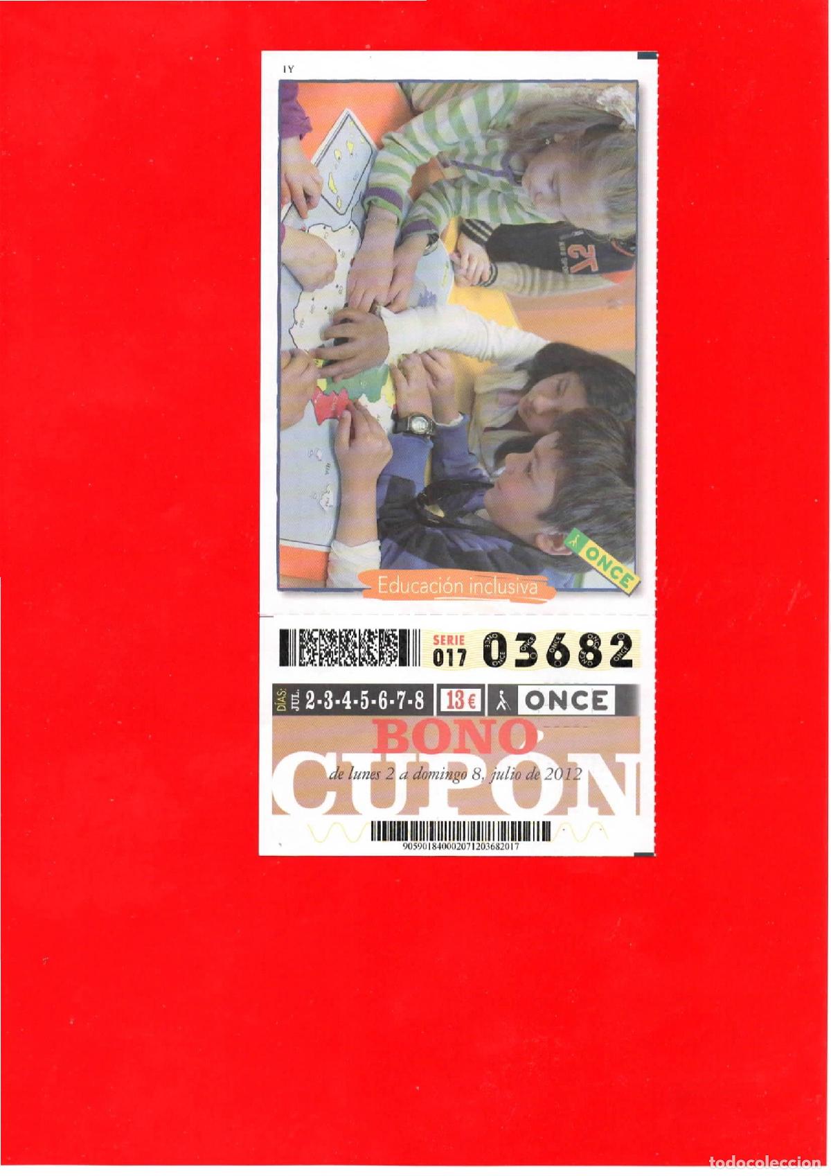 Cupones ONCE: Bono Cup&oacute;n de la ONCE del a&ntilde;o 2012 - Foto 1
