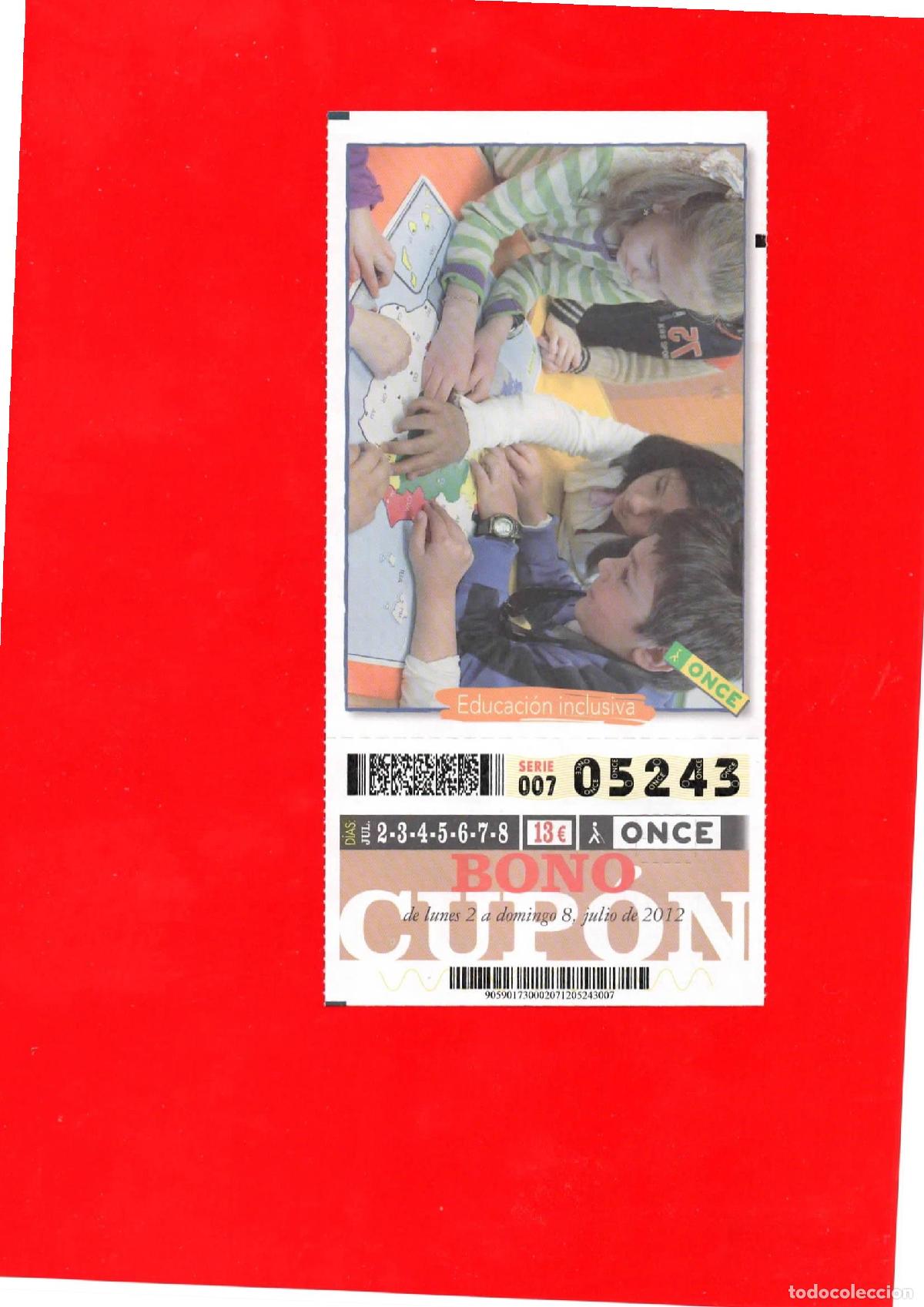 Cupones ONCE: Bono Cup&oacute;n de la ONCE del a&ntilde;o 2012 - Foto 1