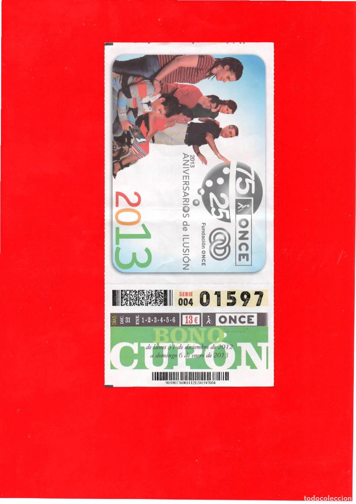 Cupones ONCE: Bono Cup&oacute;n de la ONCE del a&ntilde;o 2012-13 - Foto 1