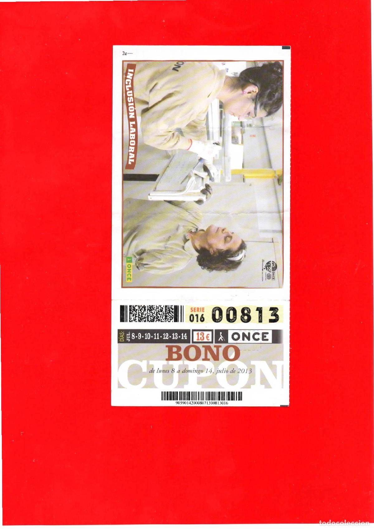 Cupones ONCE: Bono Cup&oacute;n de la ONCE del a&ntilde;o 2013 - Foto 1