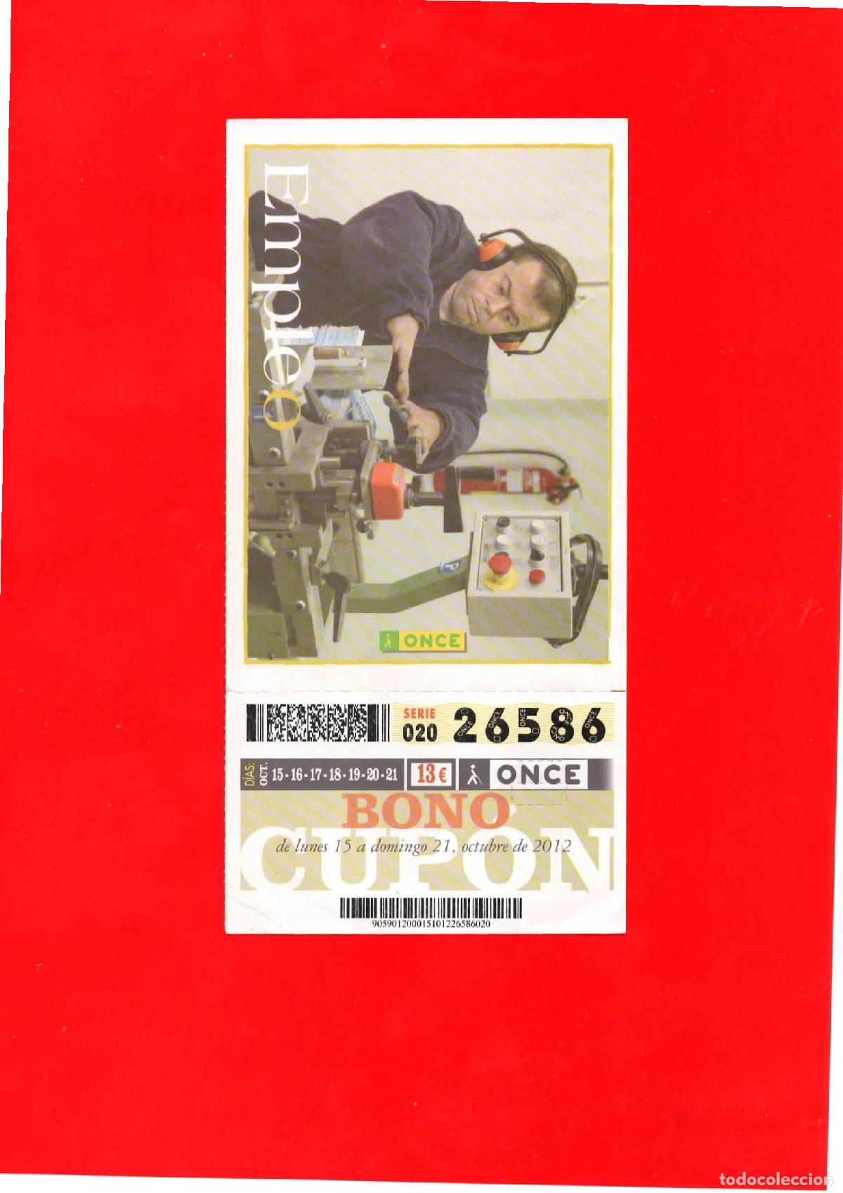 Cupones ONCE: Bono Cup&oacute;n de la ONCE del a&ntilde;o 2012 - Foto 1