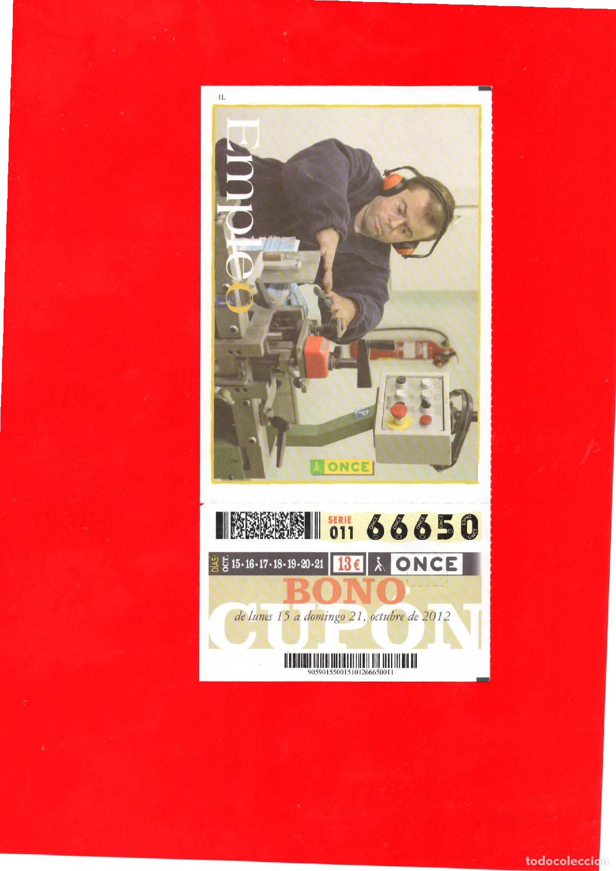 Cupones ONCE: Bono Cup&oacute;n de la ONCE del a&ntilde;o 2012 - Foto 1