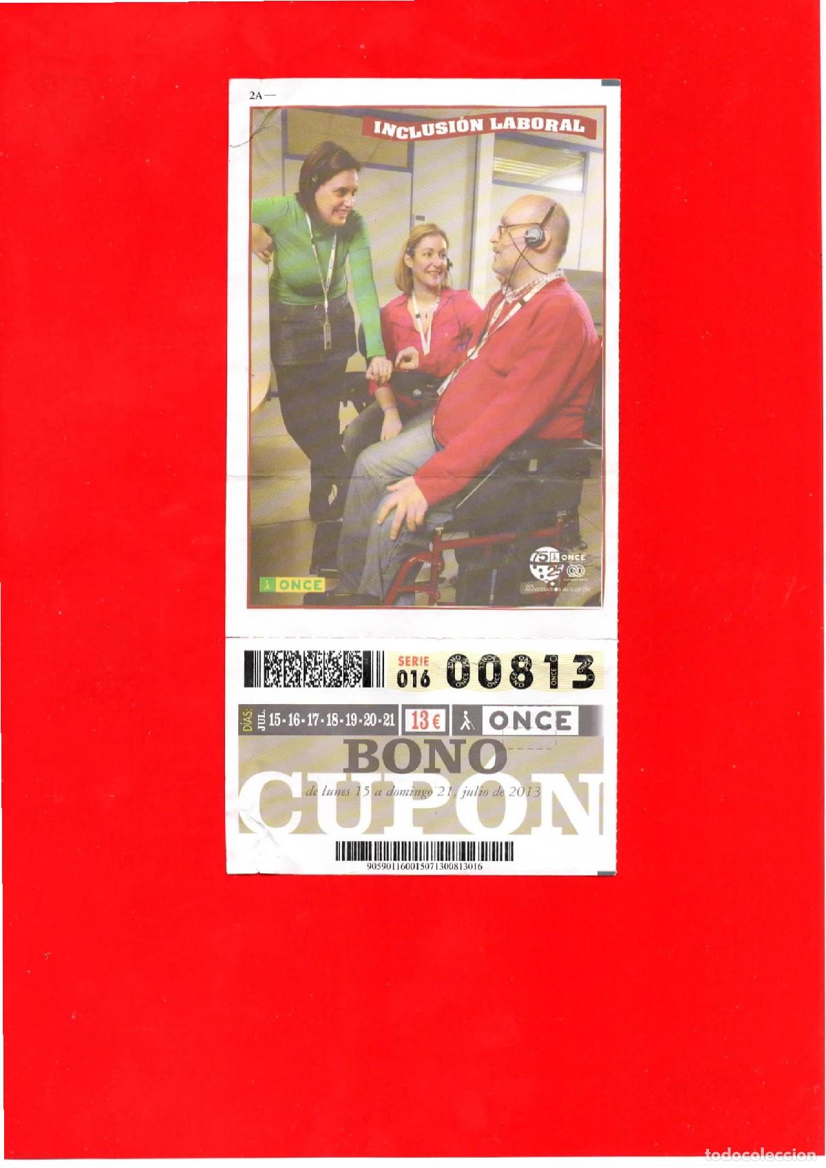 Cupones ONCE: Bono Cup&oacute;n de la ONCE del a&ntilde;o 2013 - Foto 1