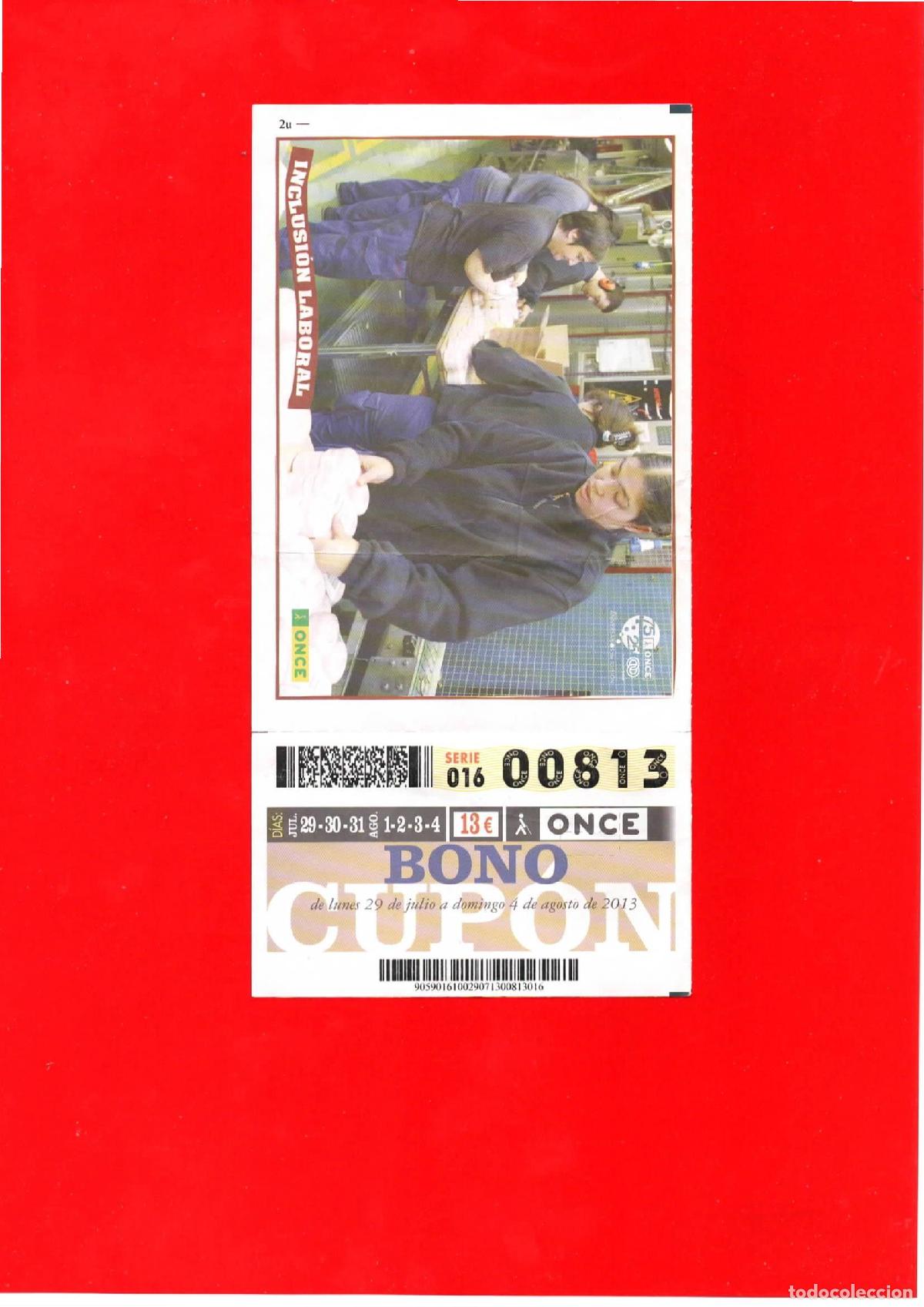 Cupones ONCE: Bono Cup&oacute;n de la ONCE del a&ntilde;o 2013 - Foto 1