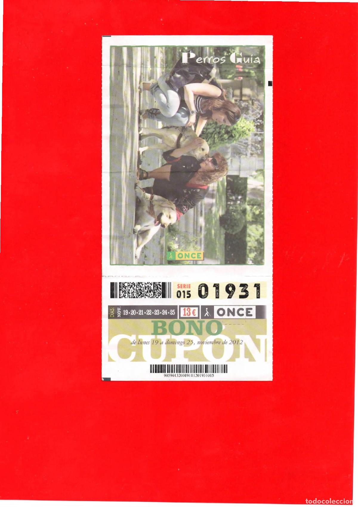 Cupones ONCE: Bono Cup&oacute;n de la ONCE del a&ntilde;o 2012 - Foto 1